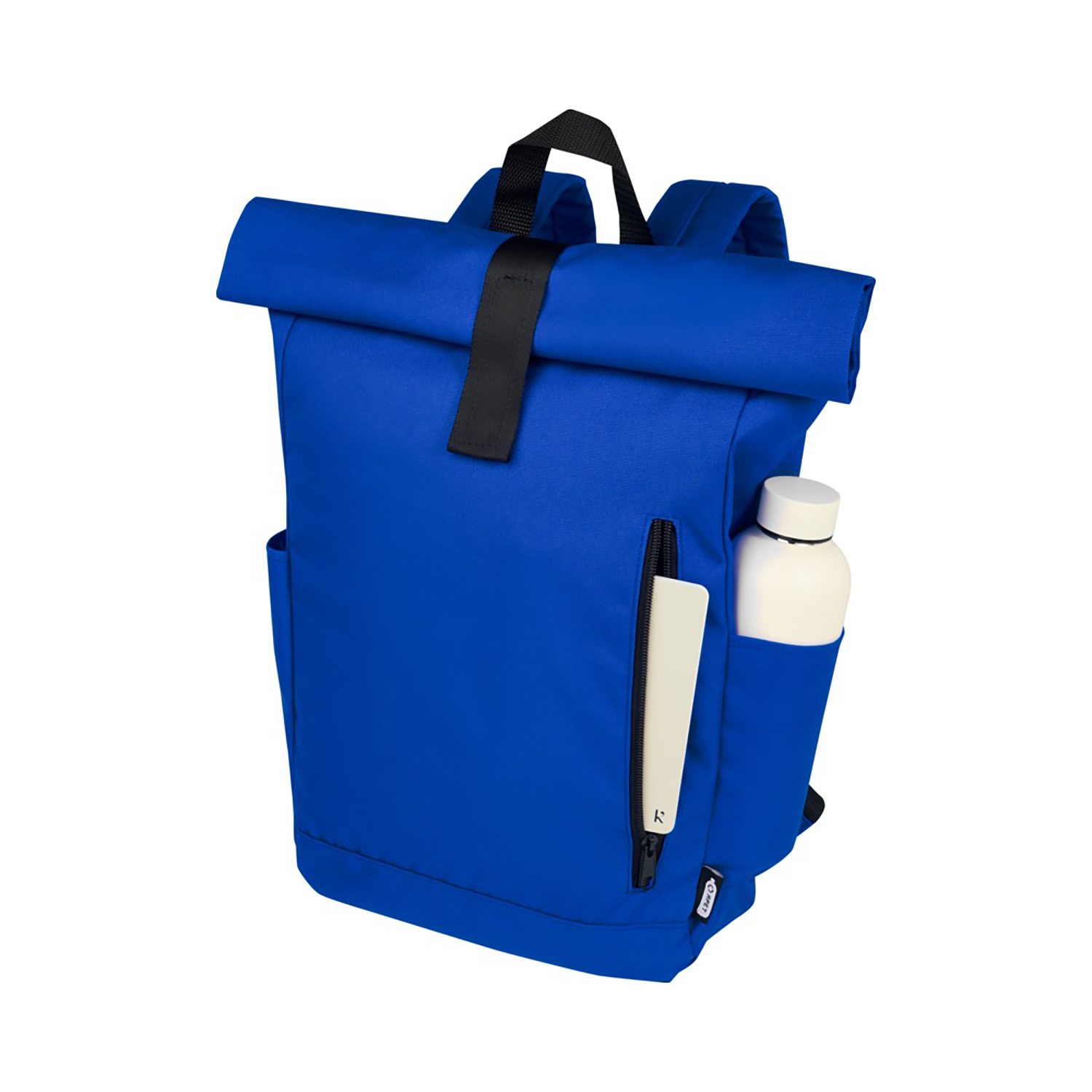 Zaino roll-top riciclato – 18L | GRS RPET | Idrorepellente | Scomparto laptop 15,6”
