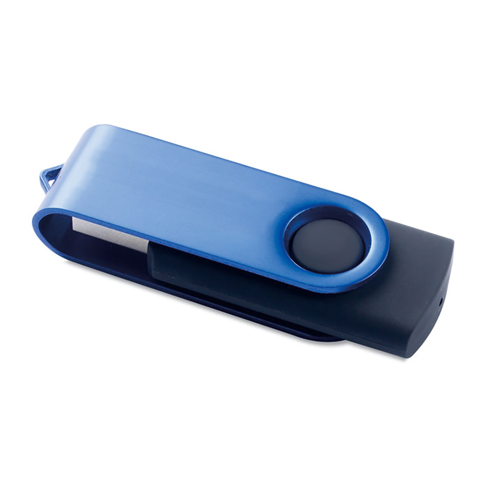 USB-Stick Rotodrive - Blacky | Farbige Kappe + Schwarzer Stick | 1-32 GB | Vollfarbe