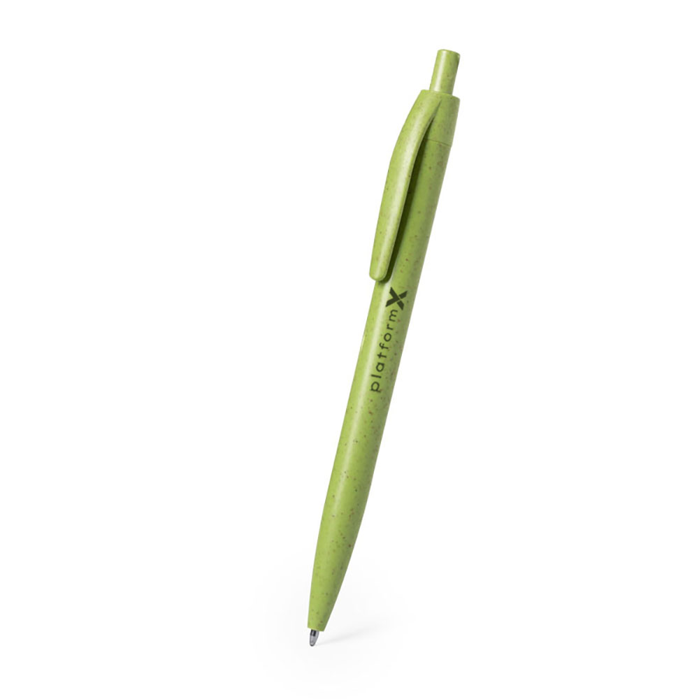 Stylo à bille | Paille de blé | Encre bleue | Diverses couleurs