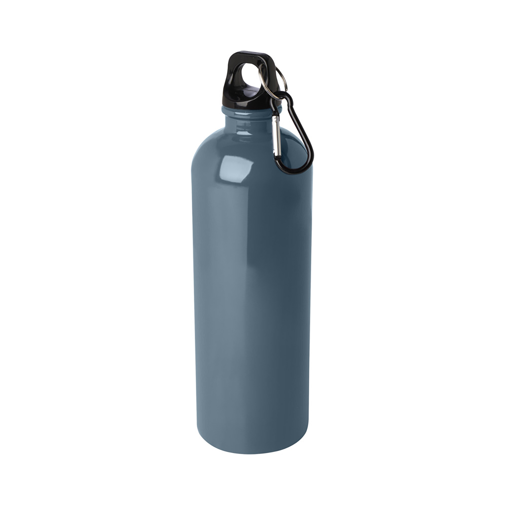 Drinkfles Stef – 750 ml | Gerecycled RVS | Enkelwandig | Karabijnhaak