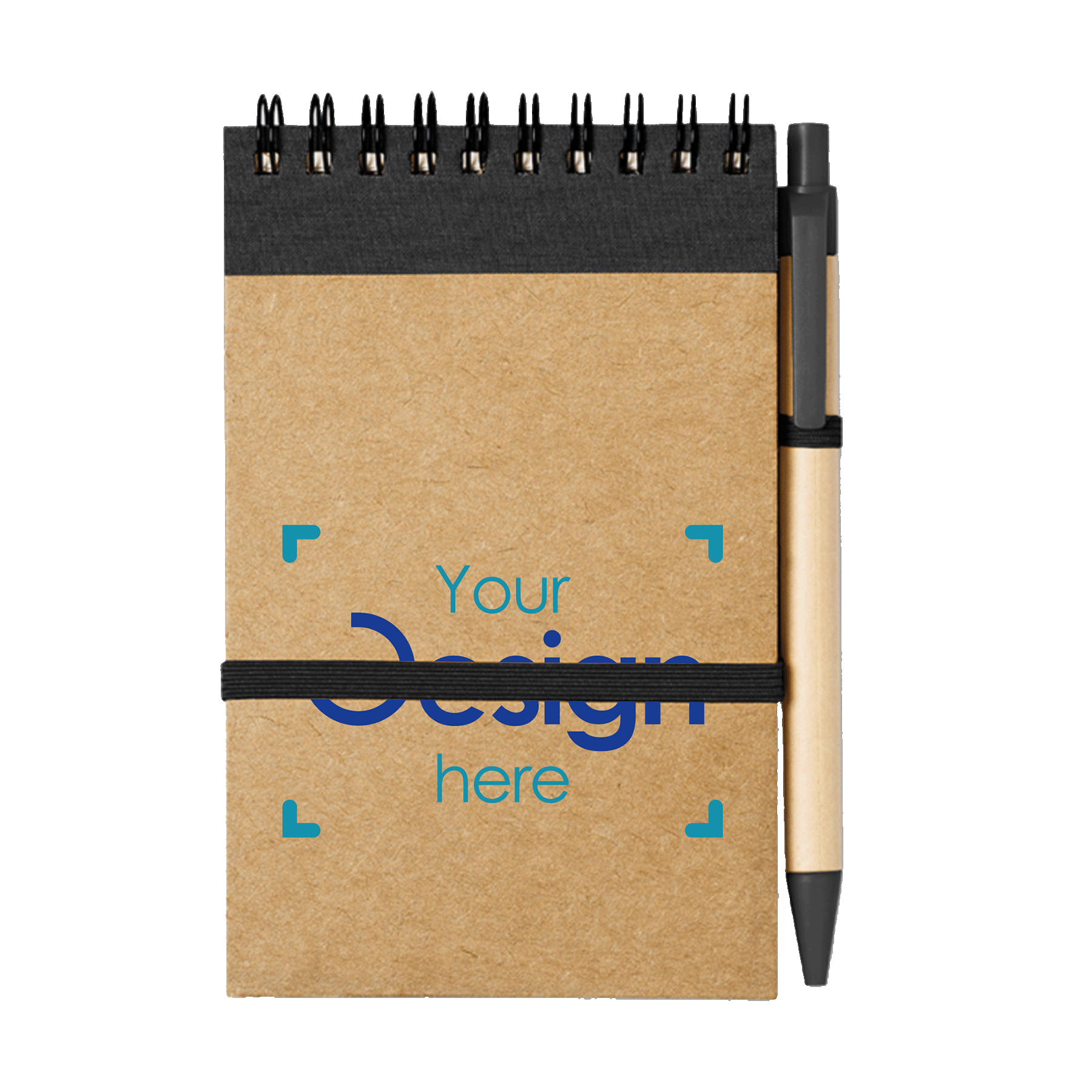 Carnet - A6 | 70 feuilles | Avec stylo à bille | Sans lignes