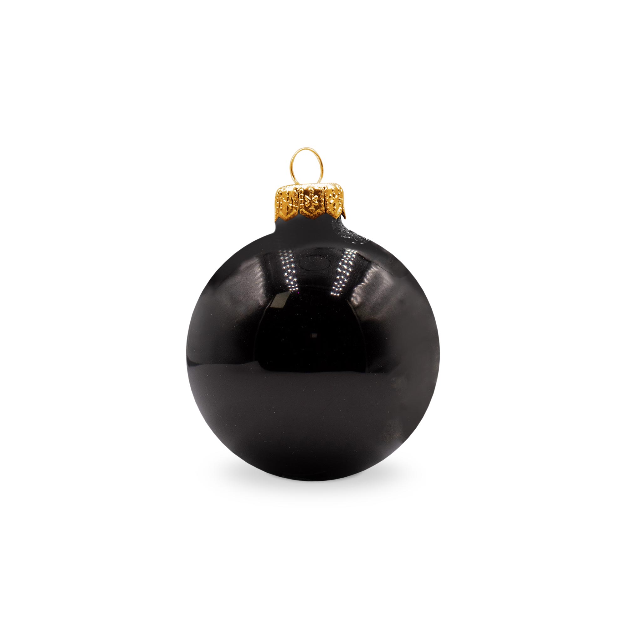 Boule de Noël – 66 mm | Finition brillante | Attache dorée | Impression 1 à 4 couleurs