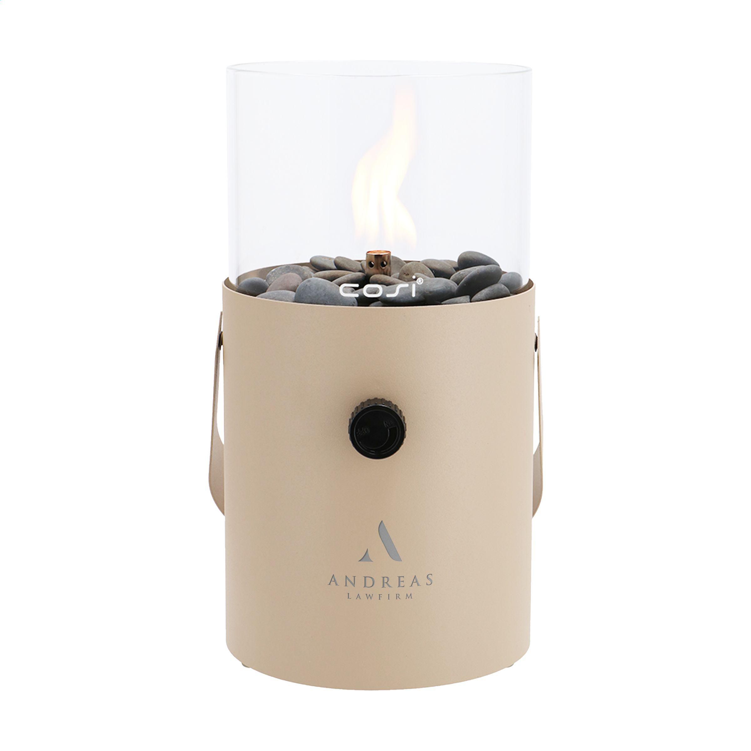 Lanterna a gas – Elegante illuminazione d'atmosfera | Metallo e vetro | Ø 16 x 30 cm