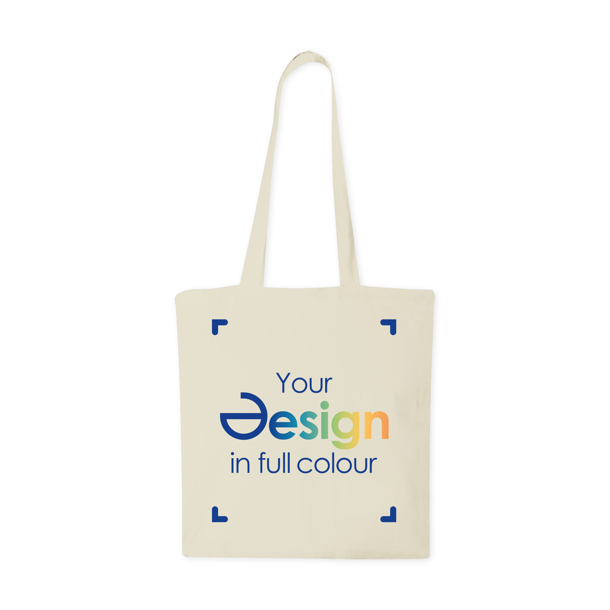 Sac en coton - Beige | 140 g/m² | Grande zone d'impression | Impression 1-4 couleurs