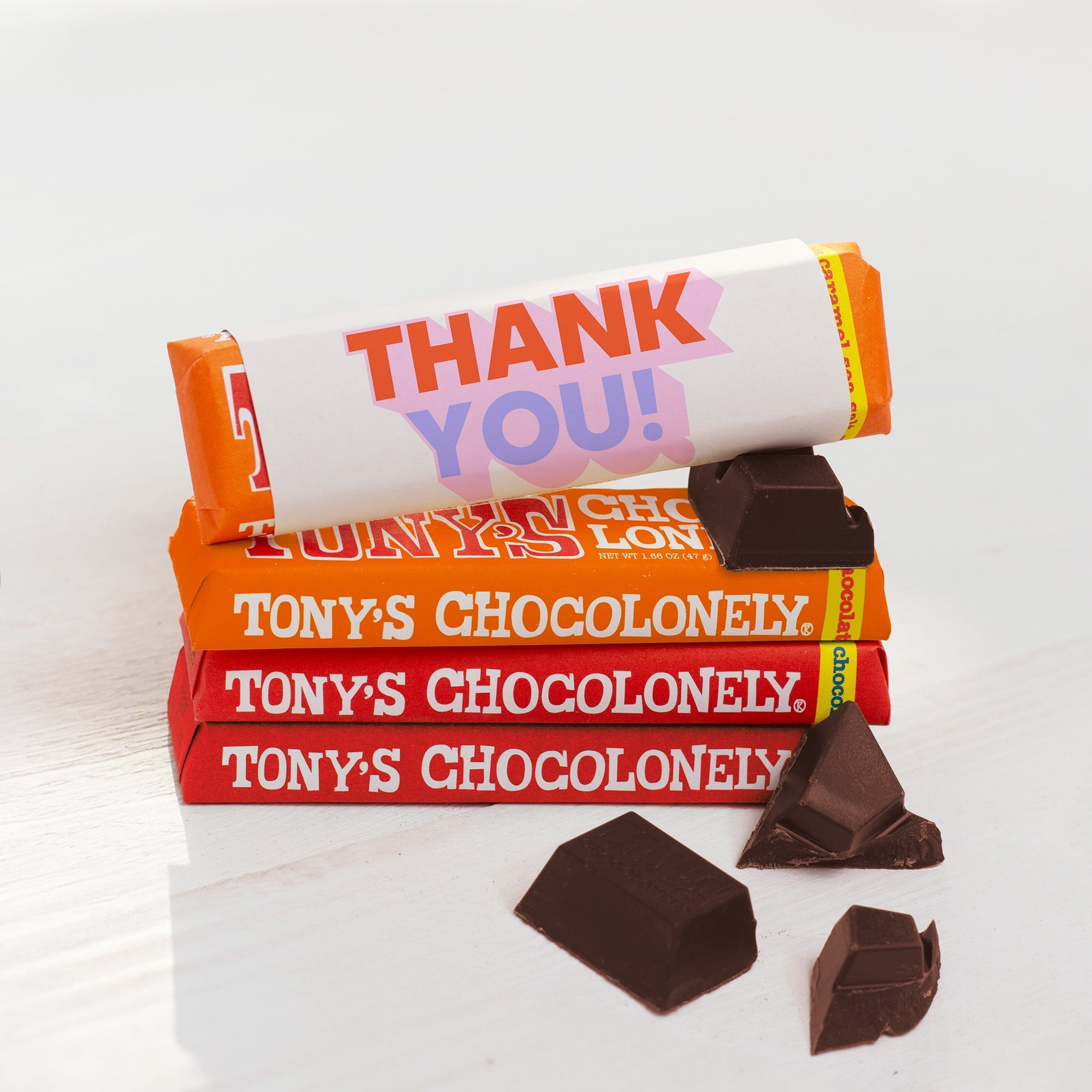 Tony Chocolonely - Carta in crescita | 50 grammi | Manica all-over