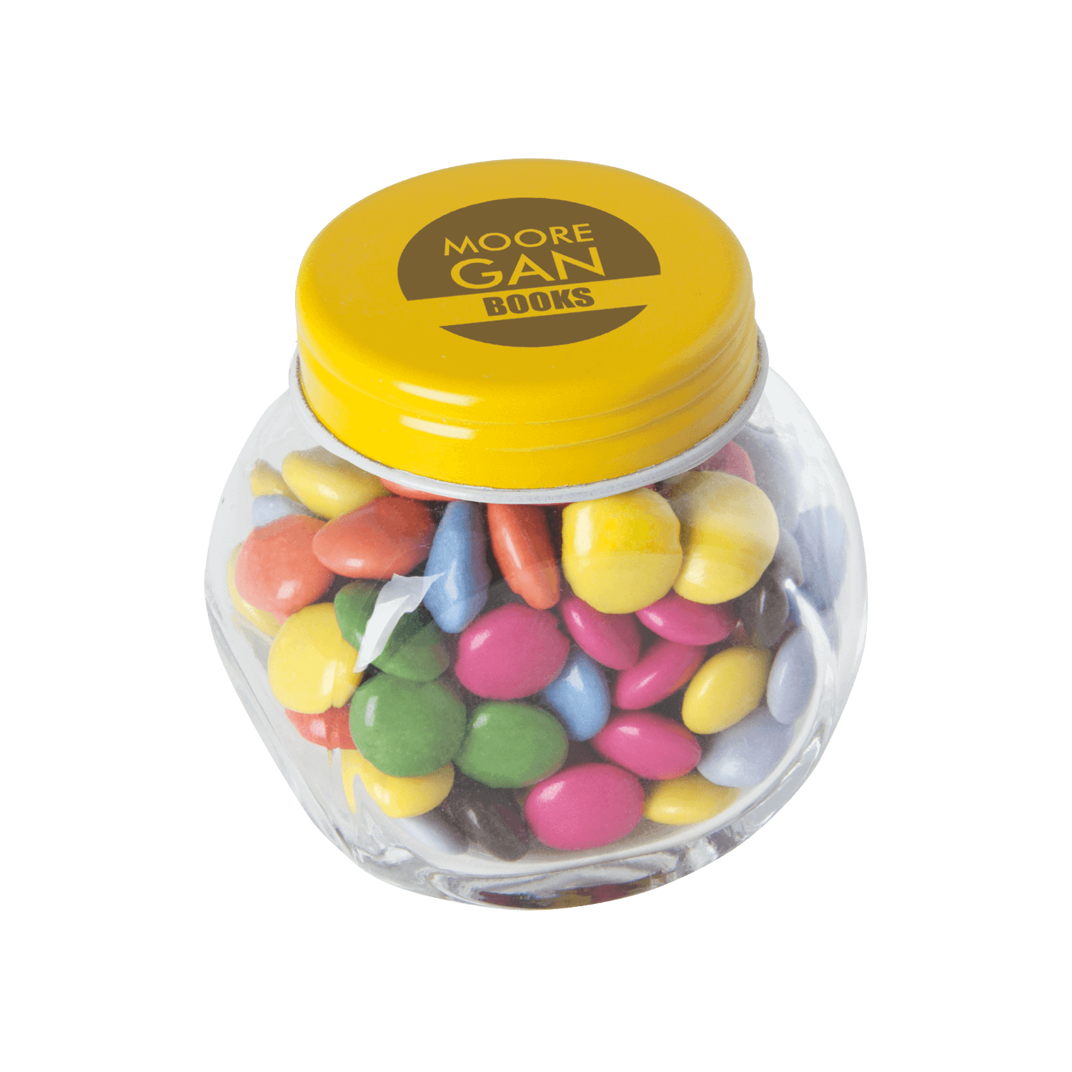Snoeppot mini - Chocolade | 30 gr. | Gekleurd deksel