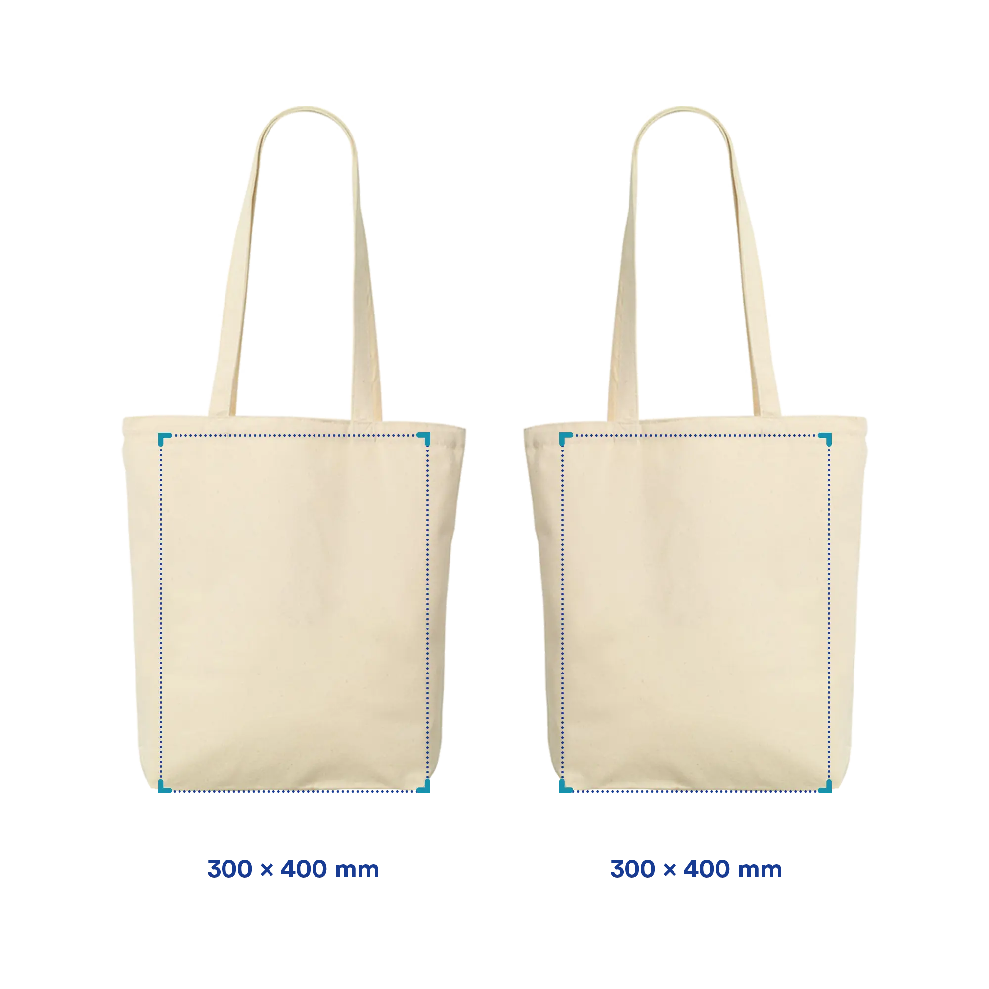 Tote en coton à relief – Recyclé | 250 g/m² | Sérigraphie haute densité