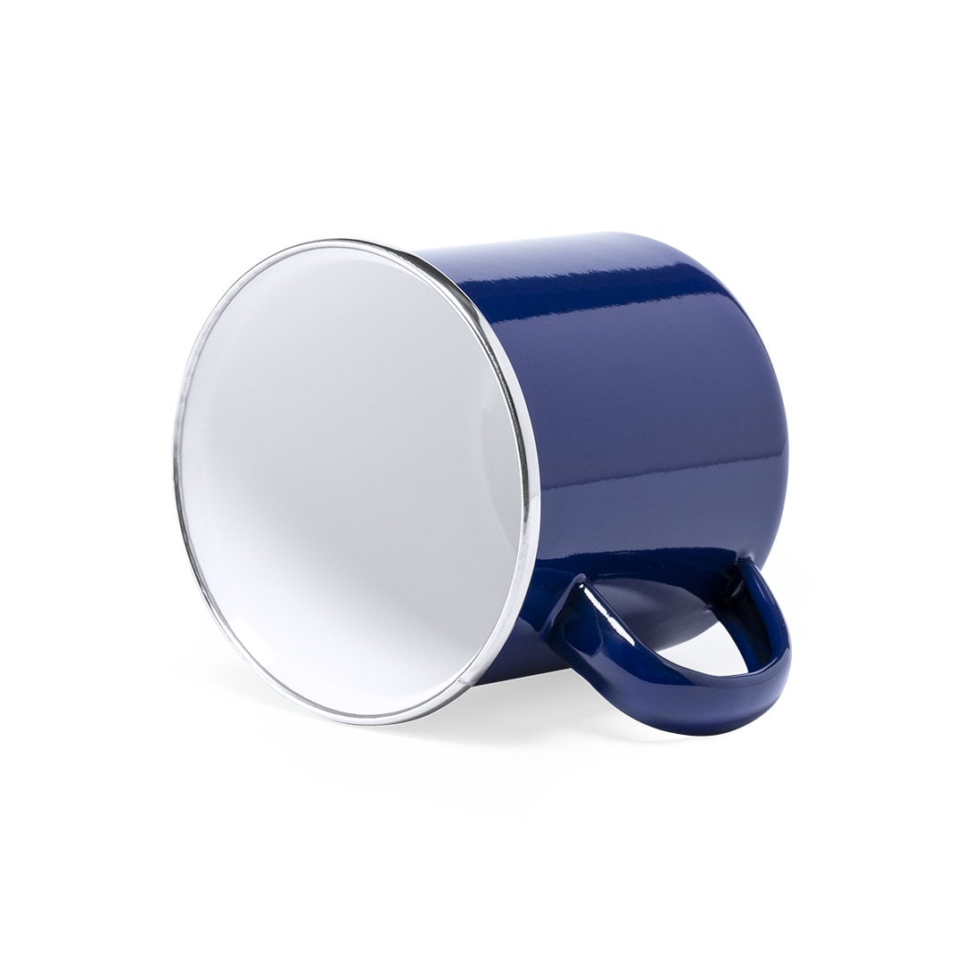 Emaille mok Emira - 380 ml | Gekleurd | 1 Kleur bedrukking