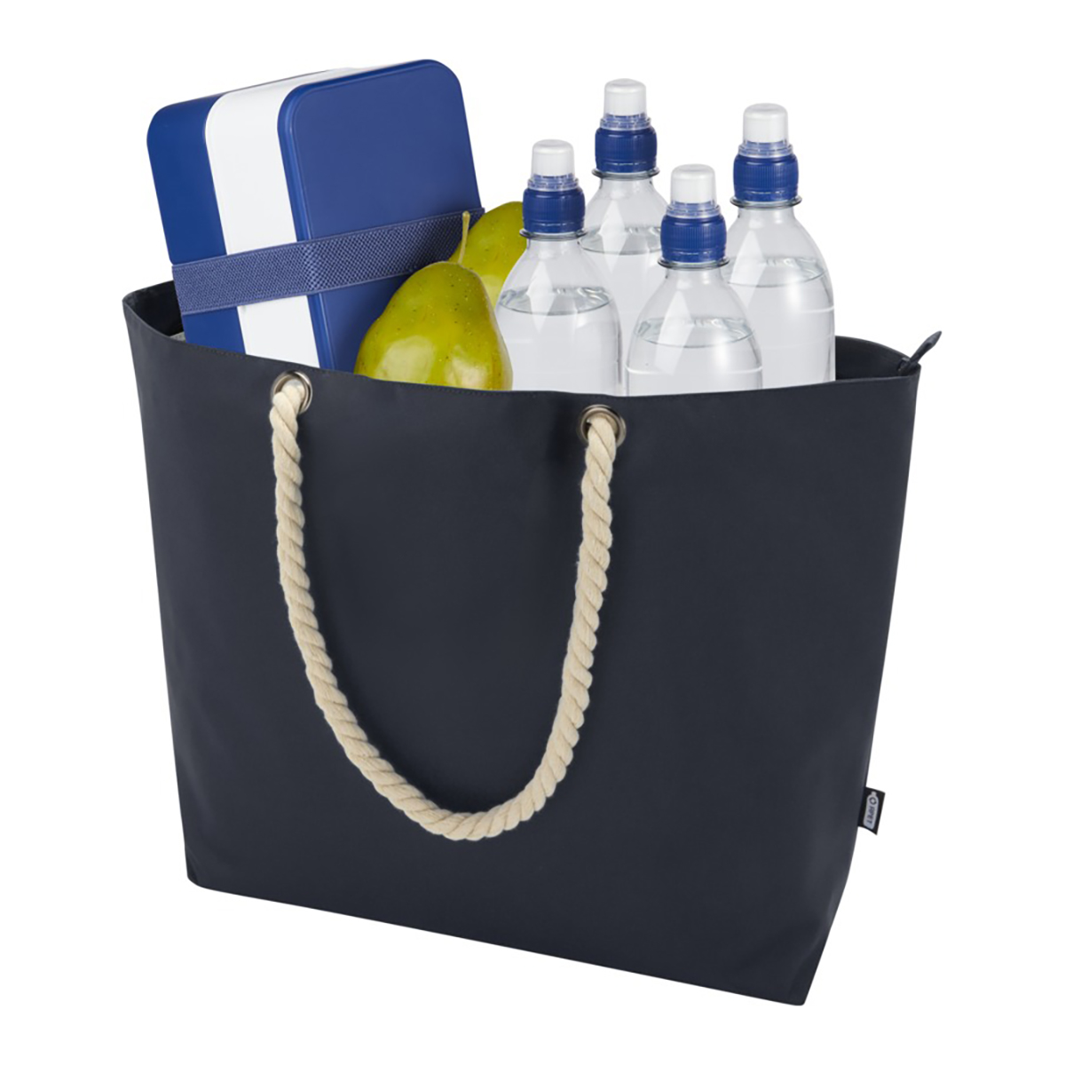 Sac de plage et glacière recyclé Panama – 23L | Compartiment isotherme | Poignées en corde de coton