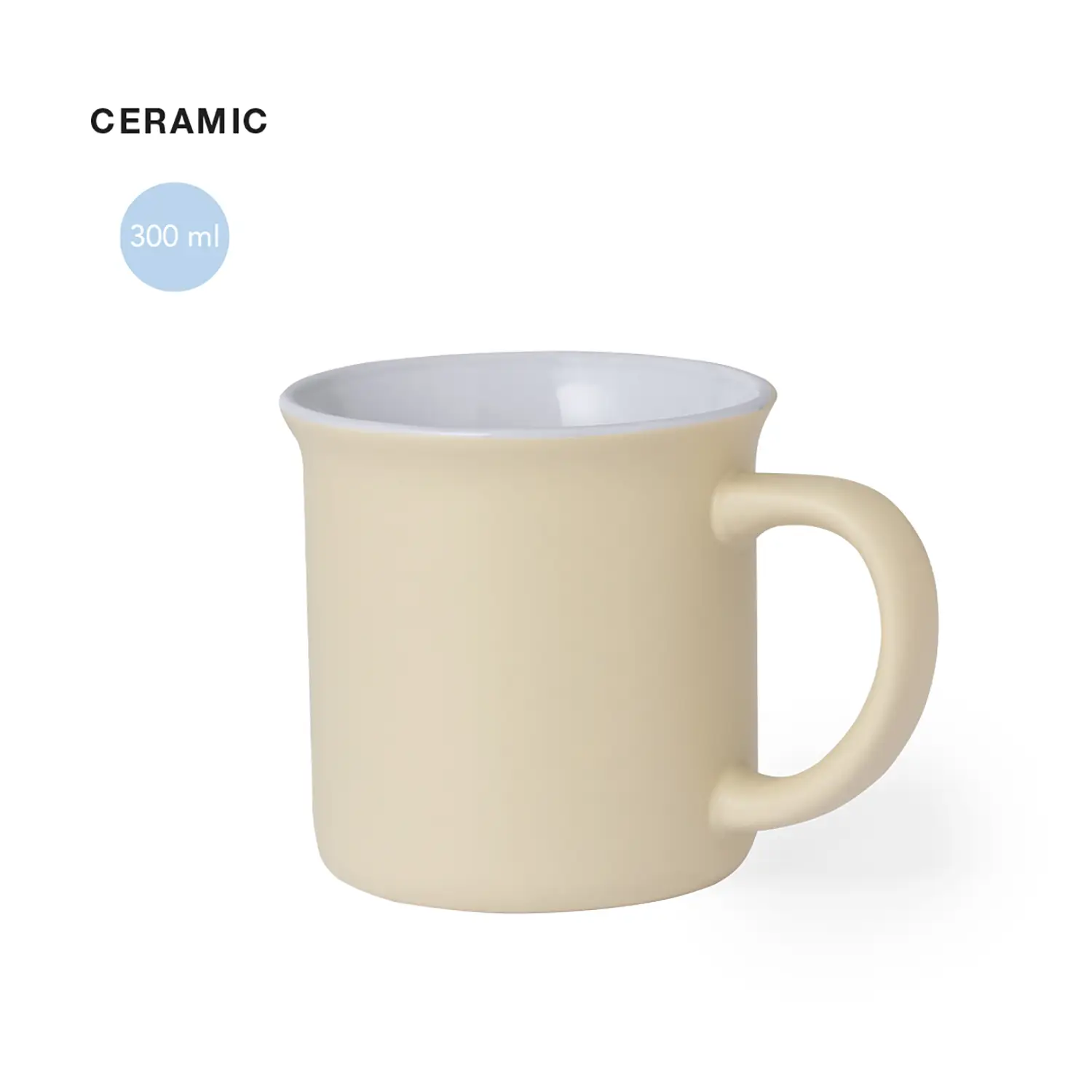 Mug classique en céramique – 300 ml | Réutilisable | Quotidien