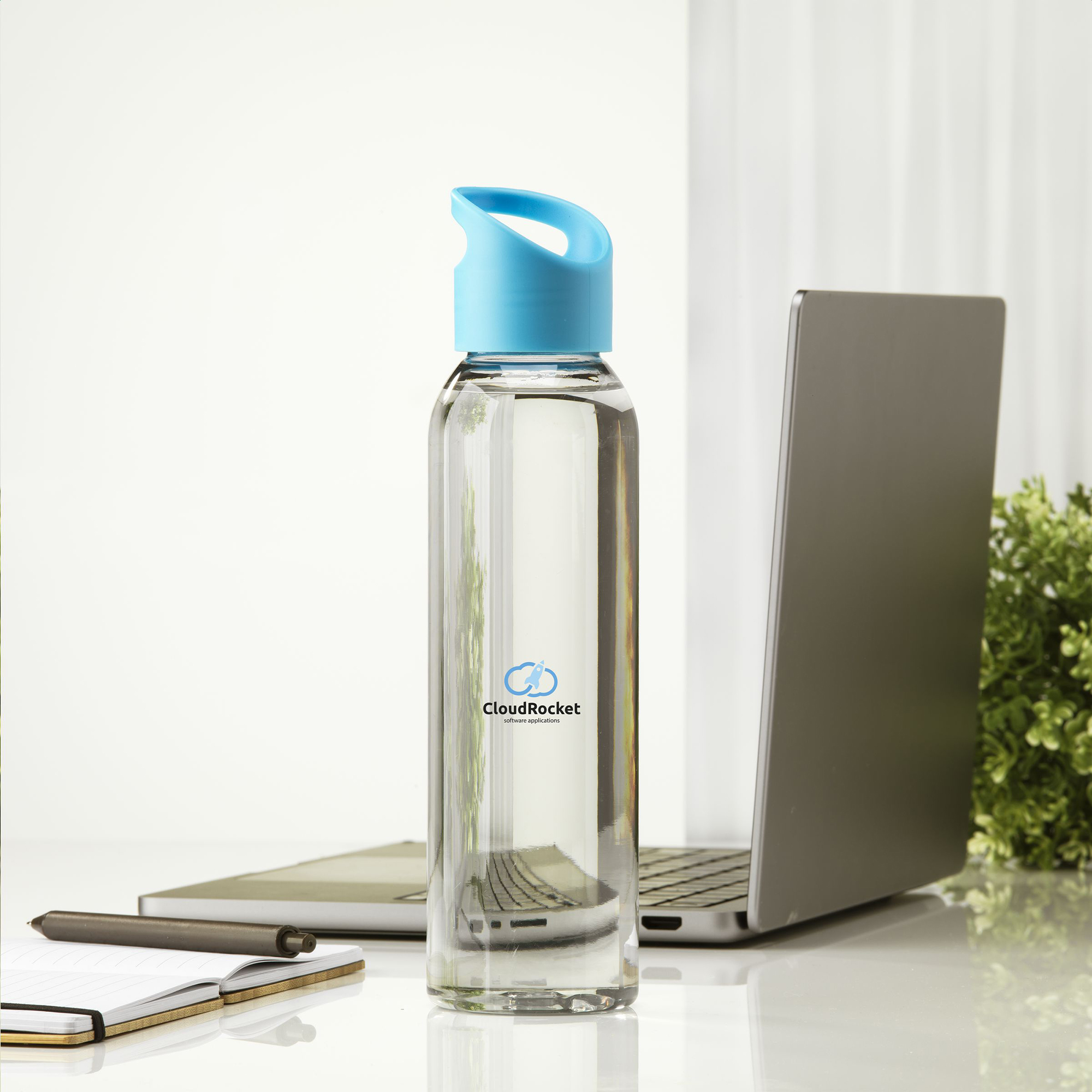 Wasserflasche aus RPET – 650 ml | Klare Optik | GRS-zertifiziert | Schraubdeckel | Auslaufsicher