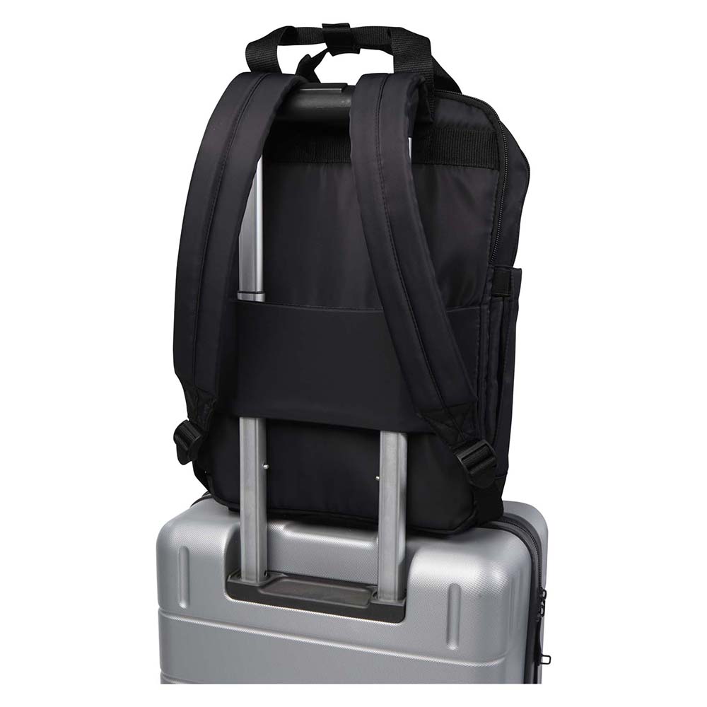 Sac à dos de voyage recyclé – Compartiment 14” | Sangle valise | 9L | Deux poignées