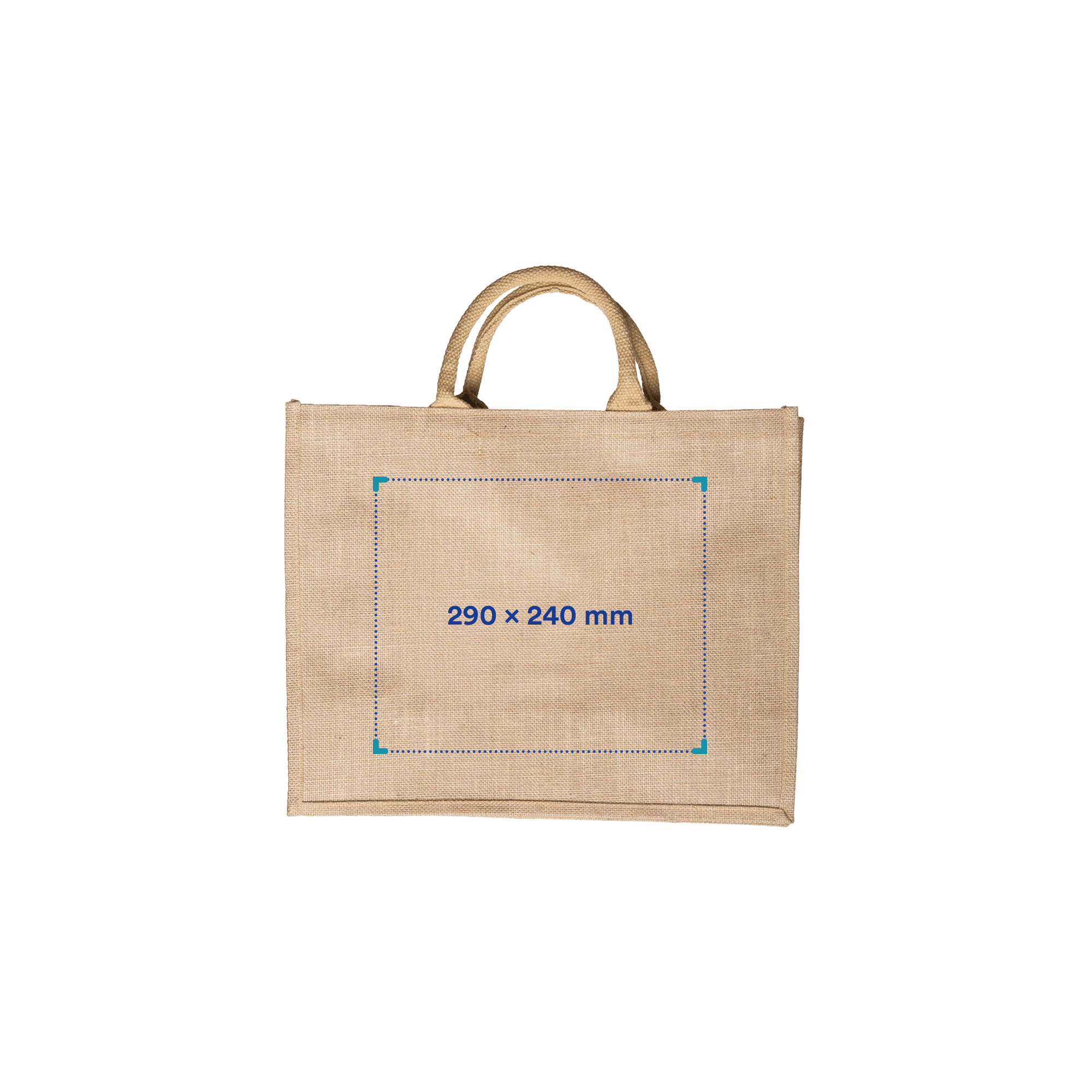 Shopper in iuta | 240 g/m² | 43x35x18cm | Stampa fino a 4 colori