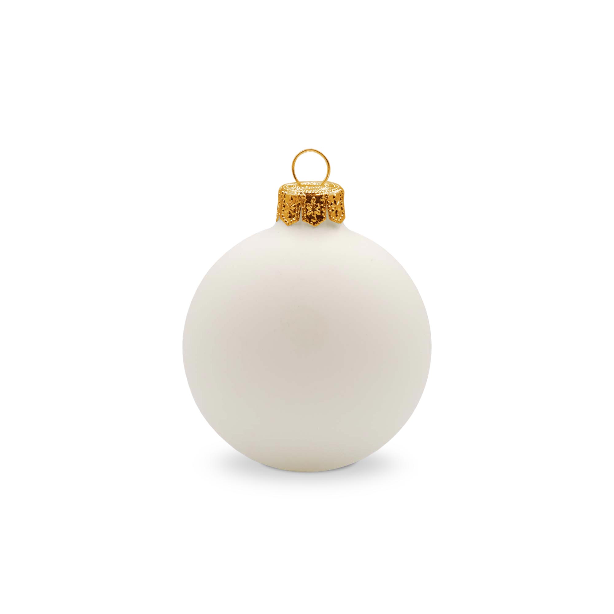 Boule de Noël – 66 mm | Finition mate | Attache dorée | Impression 1 à 4 couleurs