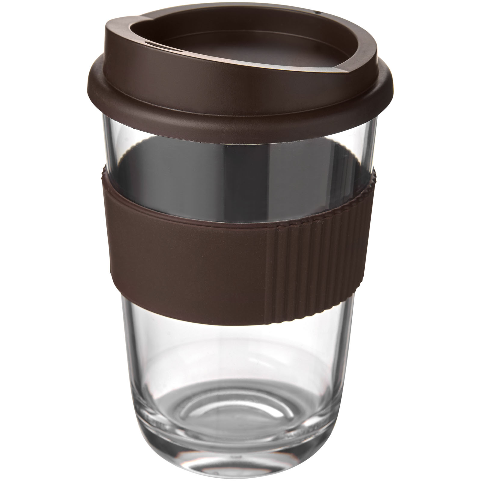 Koffie to go beker Angelo - 300 ml | Kunststof | Siliconen handvat | 1 kleur bedrukking