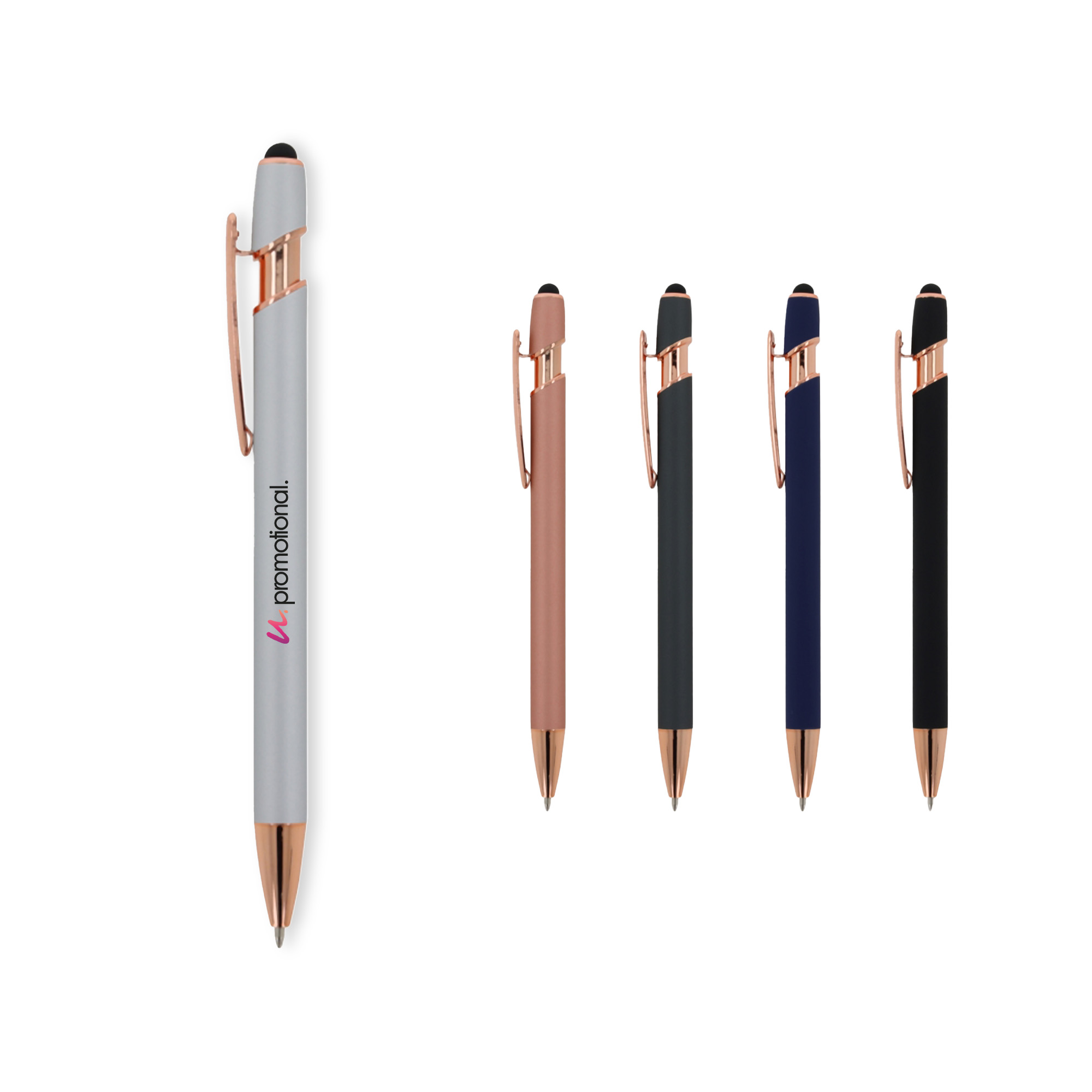 Touchpen Leo - Goud | Gekleurd | Blauwe inkt | Gravure & Full Colour