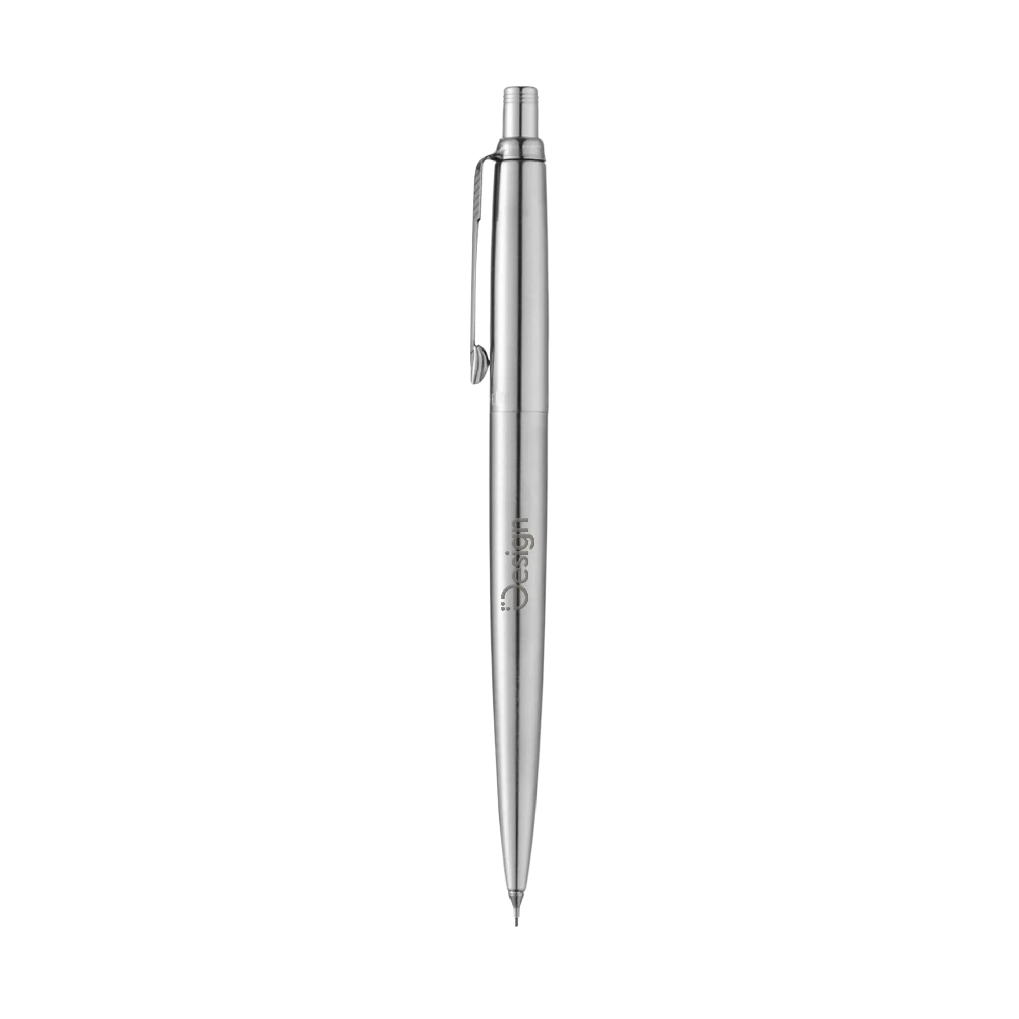 Druckbleistift – Edelstahl | 0,5 mm | Mit Radiergummi | Geschenkbox