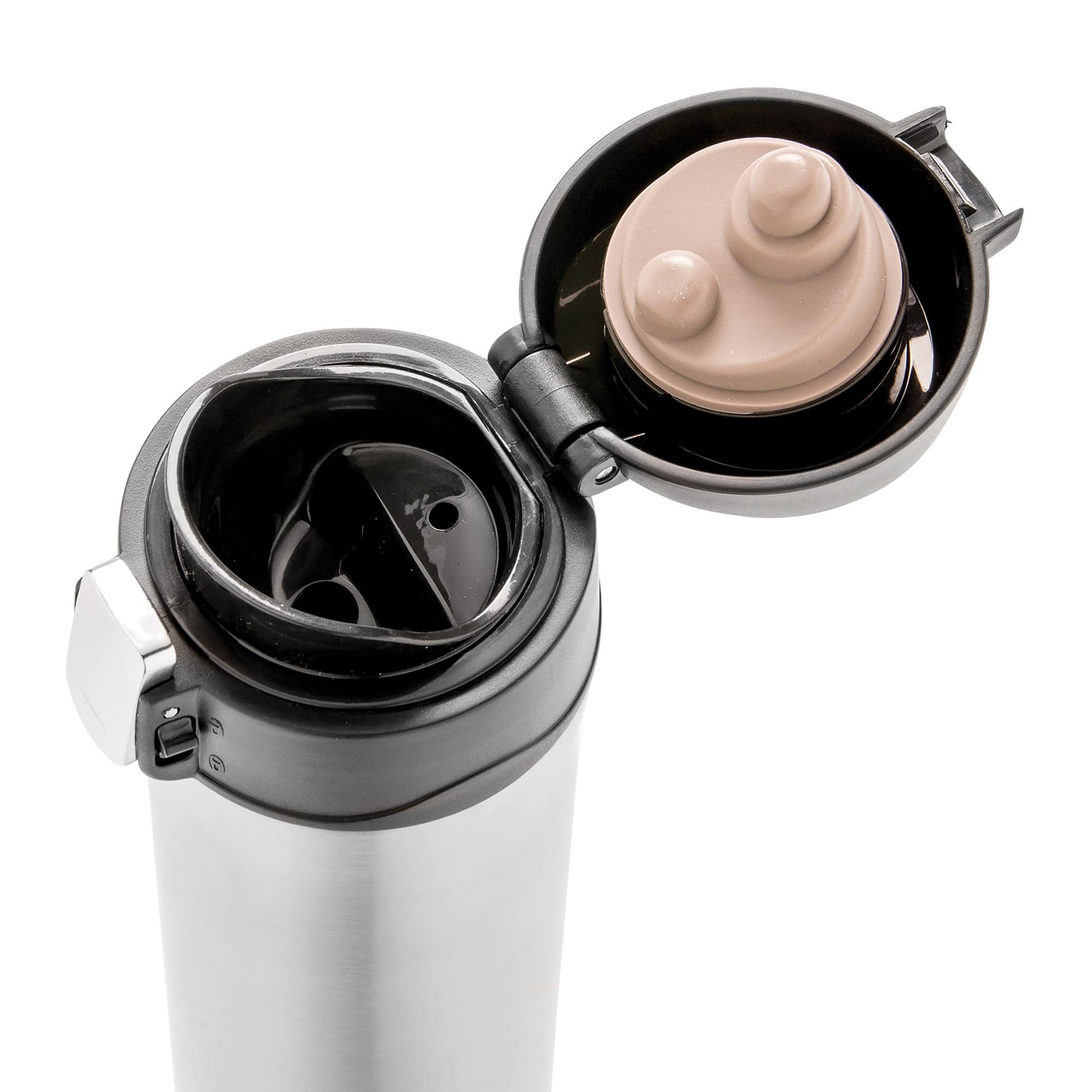 Thermobecher EasyLock - 300 ml | Recycelter Edelstahl | Doppelwandig | Farbig