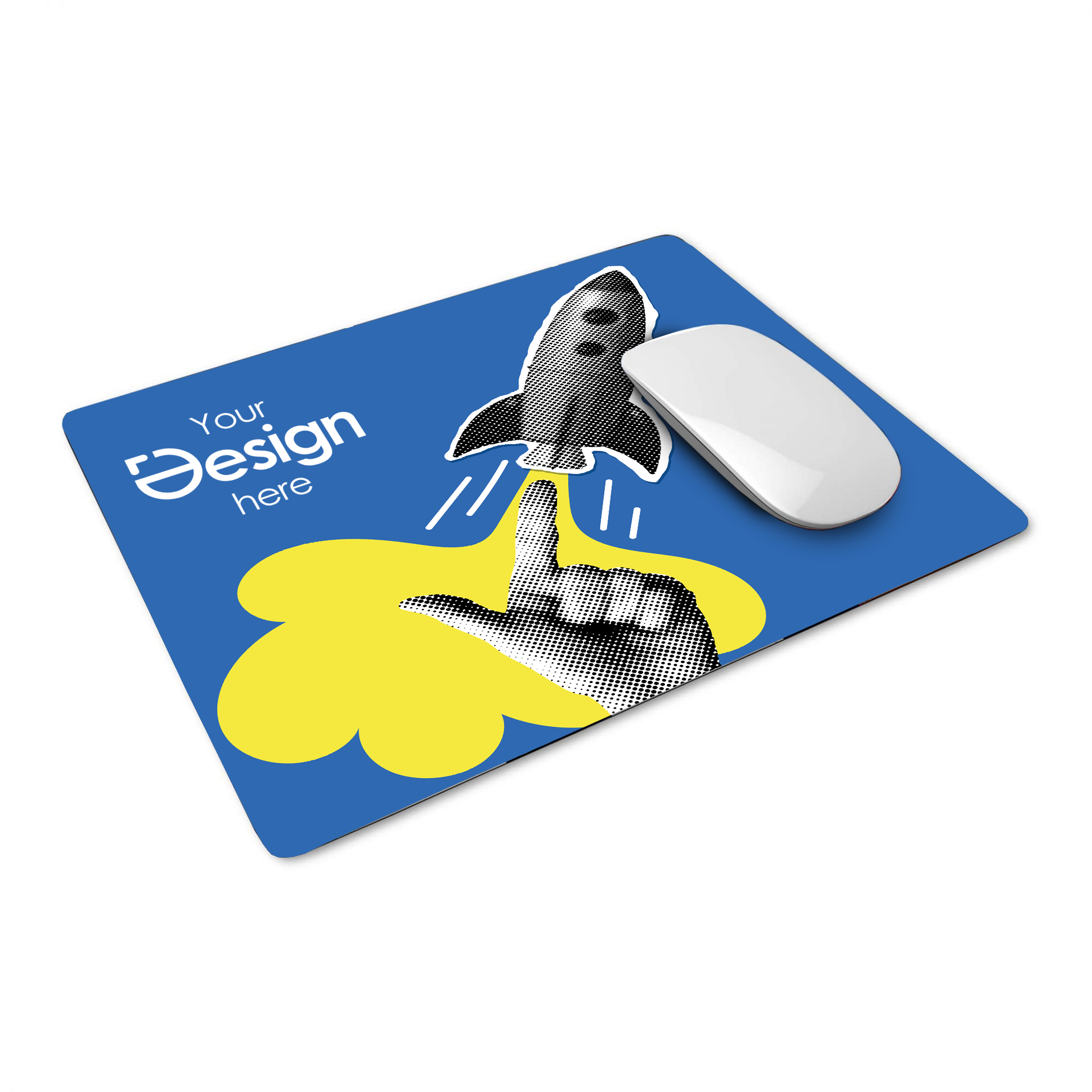 Tappetino per mouse - Hardtop | Stampa all-over | Sfondo nero