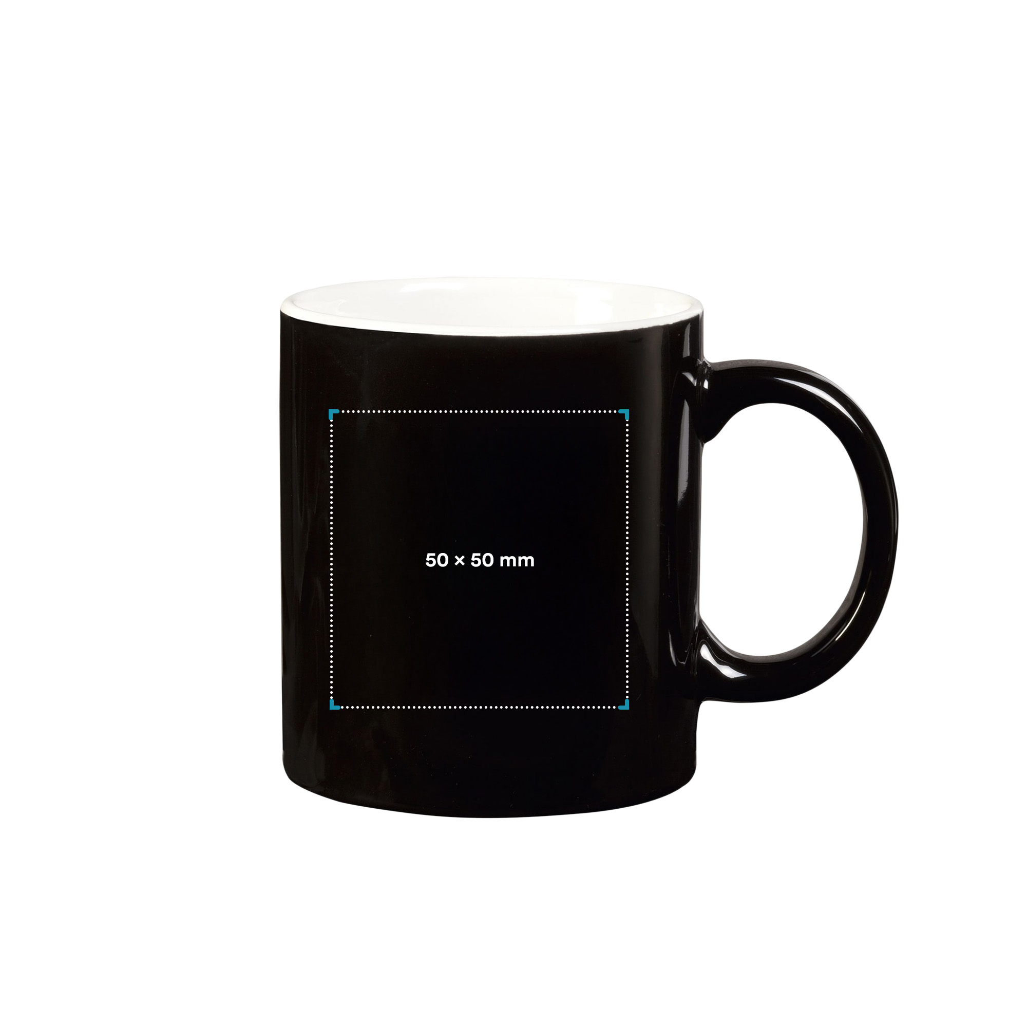 Tasse Kitty - 350 ml | Farbig + weiße Innenseite | 1-4 Farbdruck