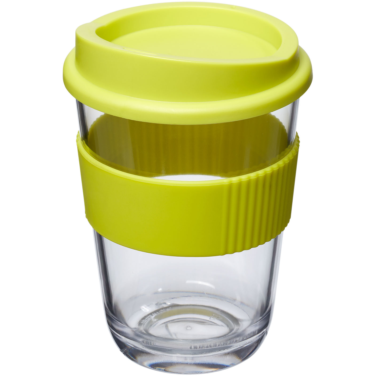 Koffie to go beker Angelo - 300 ml | Kunststof | Siliconen handvat | 1 kleur bedrukking