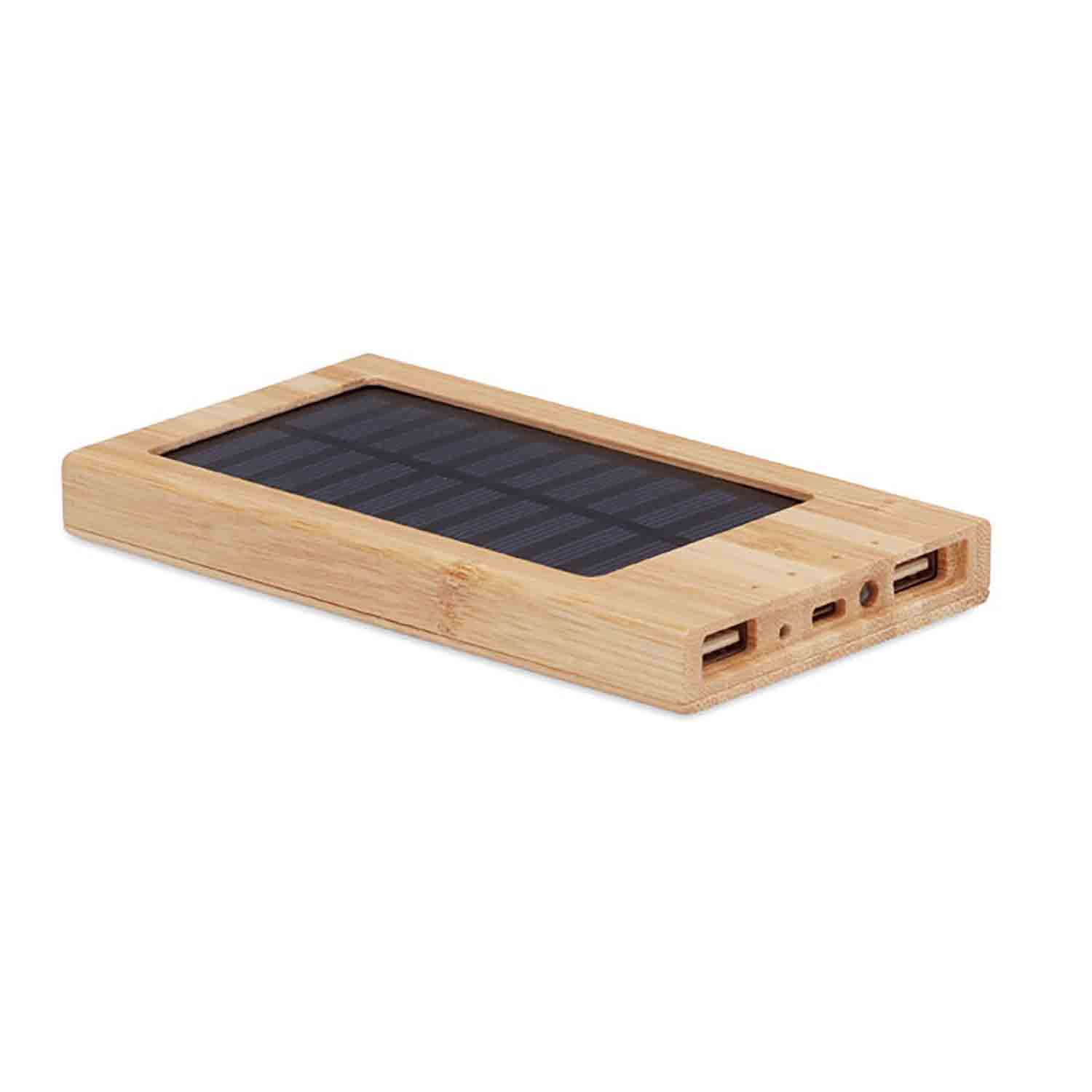Powerbank Rio Solar | Bambus | Solar-Öko | 4000 mAh