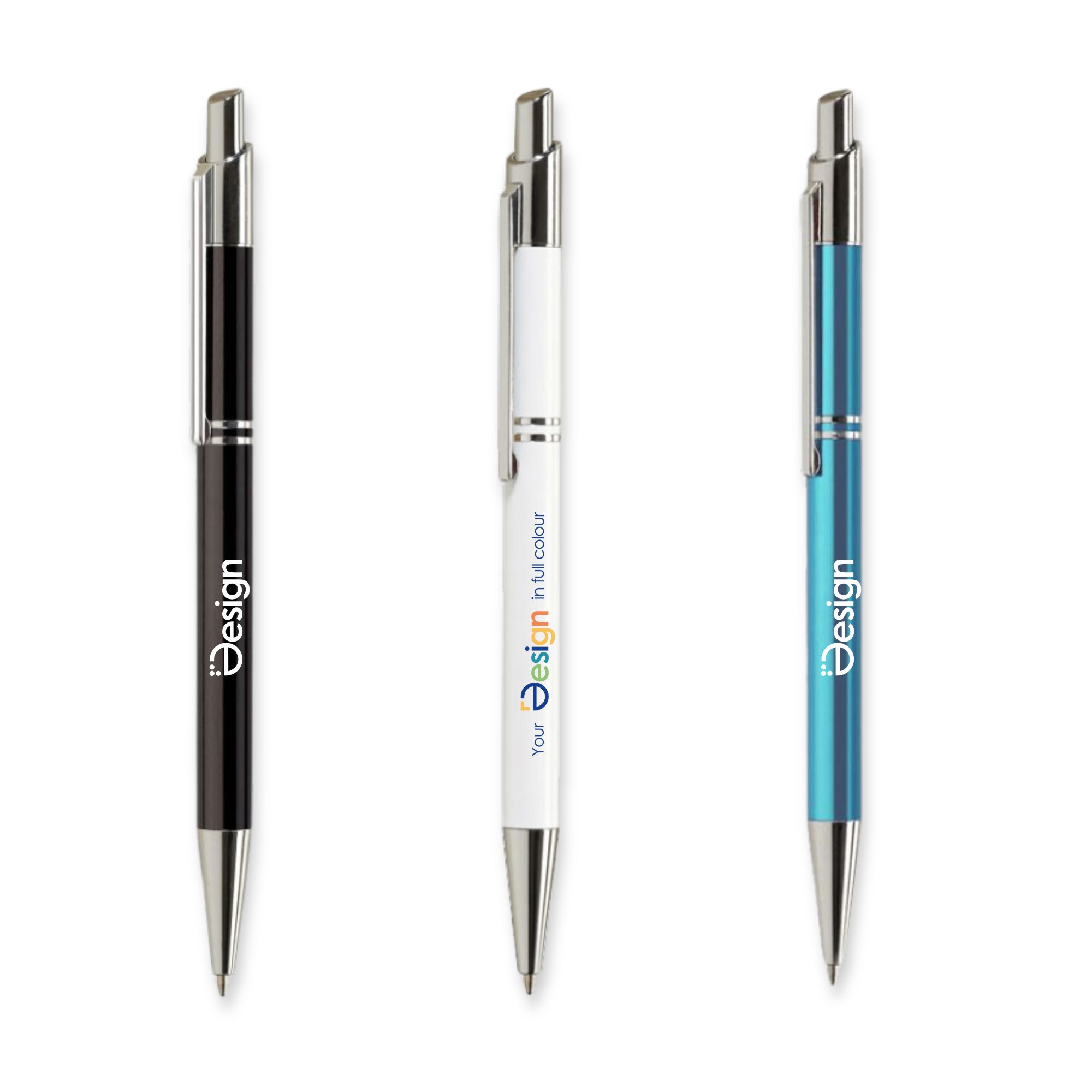 Kugelschreiber Tiko - Farbig | Metall | Druckmechanismus | Gravur