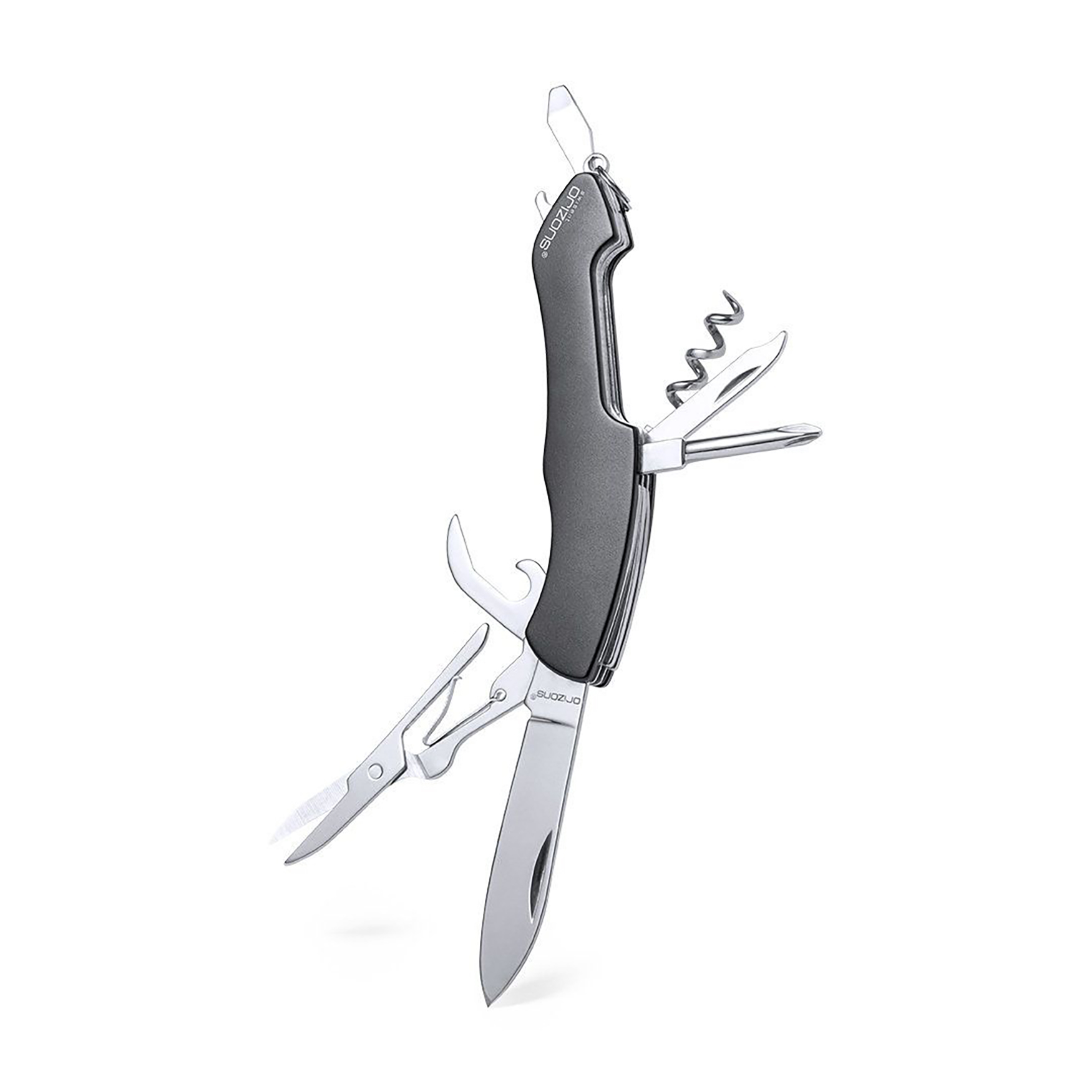 Couteau multifonction - Acier inoxydable | 10 fonctions | Aluminium