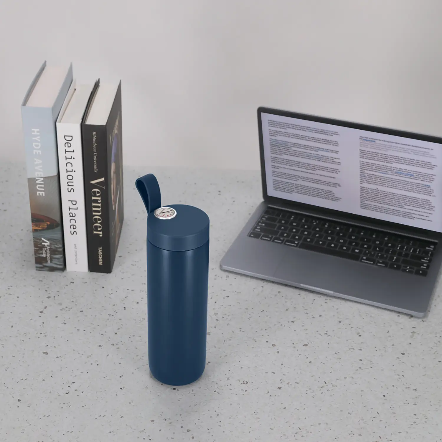 Thermosfles Tamara – 500 ml | Temperatuurweergave | RVS | Met schroefdop en handvat