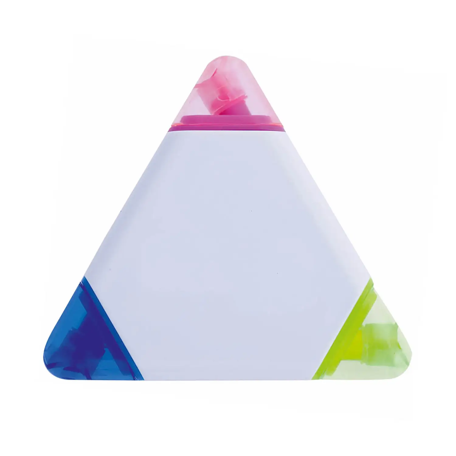 3-in-1 Textmarker – Gelb Rosa Grün | Kompakt | Dreieckige Form