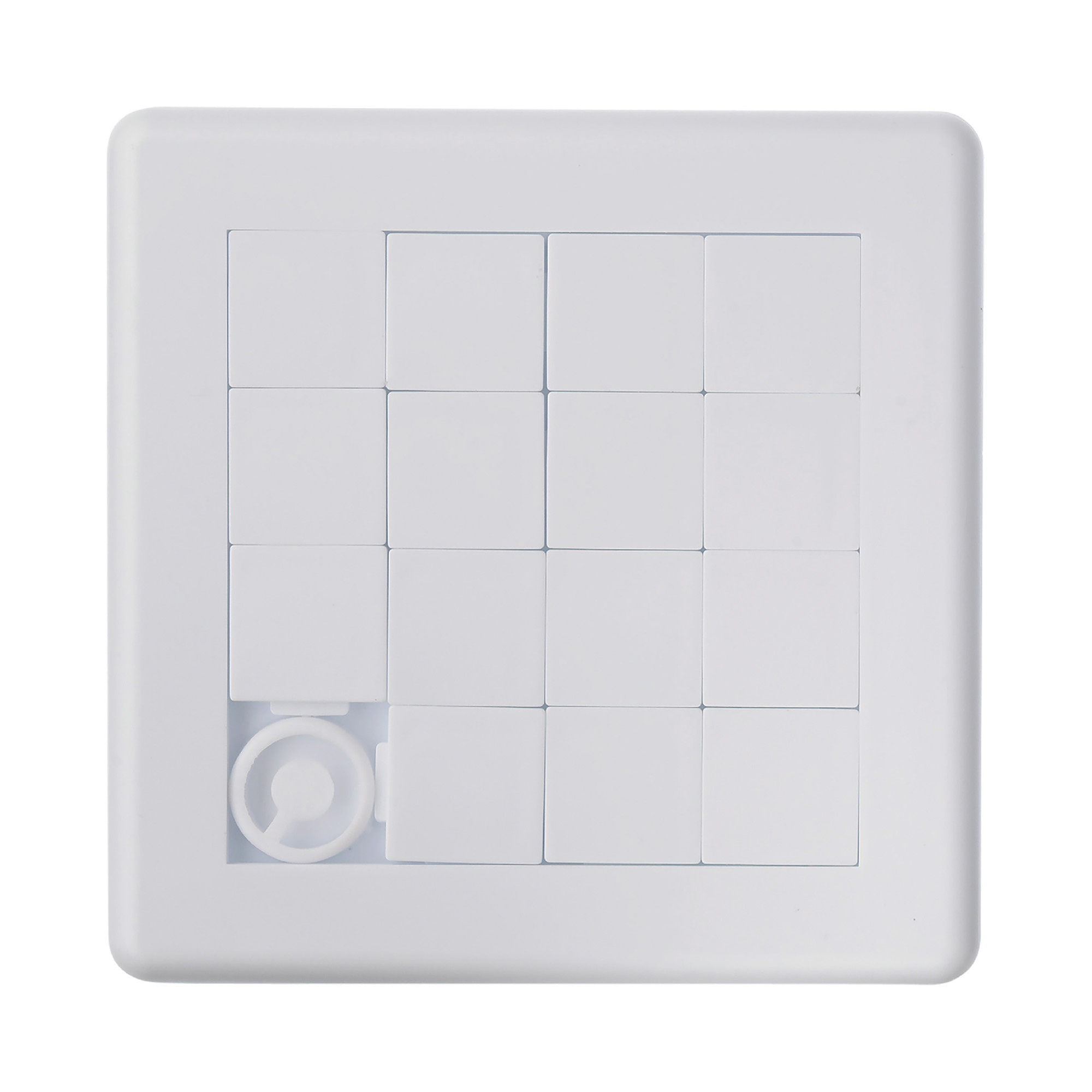 Puzzle coulissant – Carré | 15 pièces | Plastique | Format compact