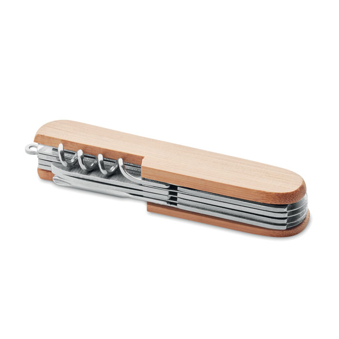 Taschenmesser | Bambus und Edelstahl 9 Funktionen