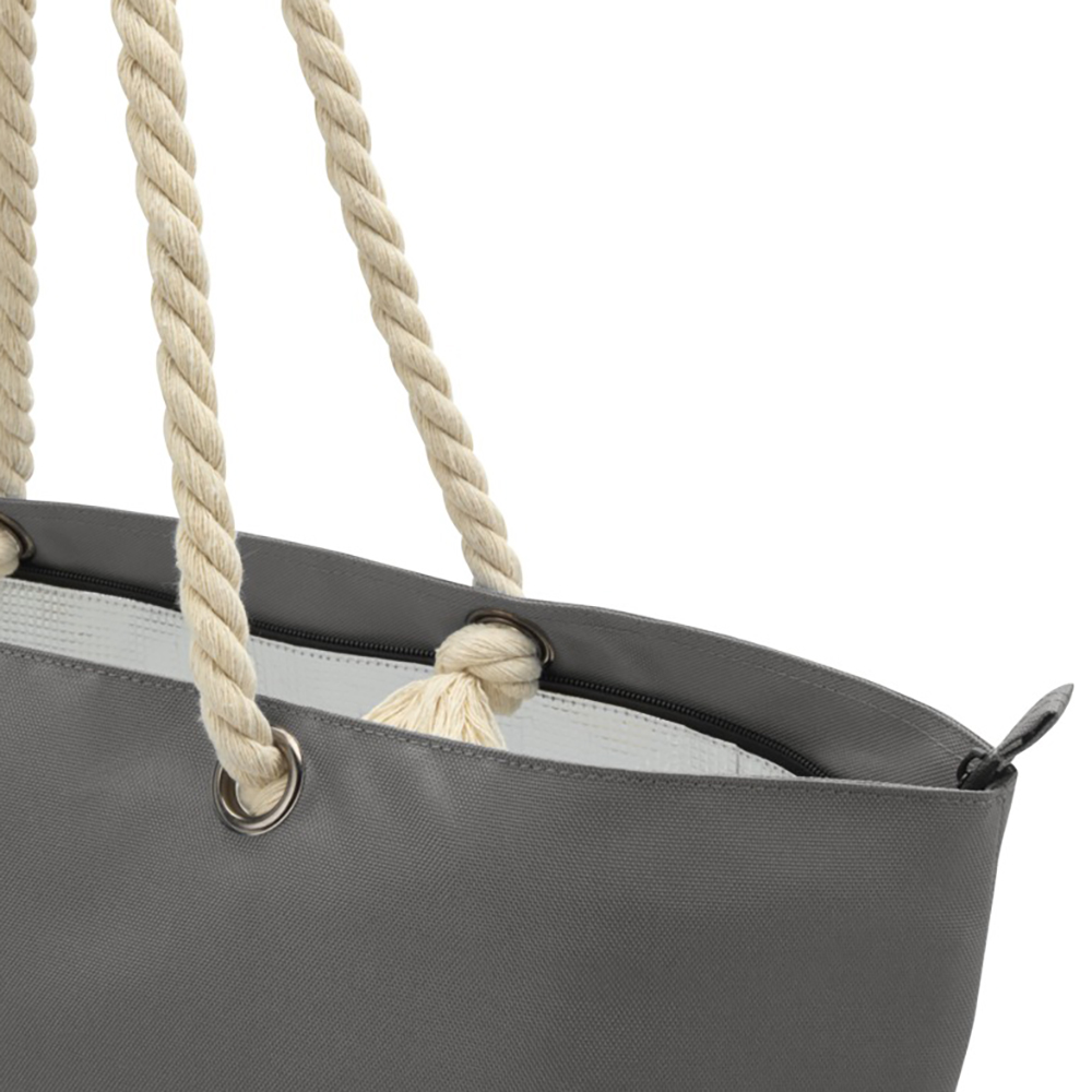 Sac de plage et glacière recyclé Panama – 23L | Compartiment isotherme | Poignées en corde de coton