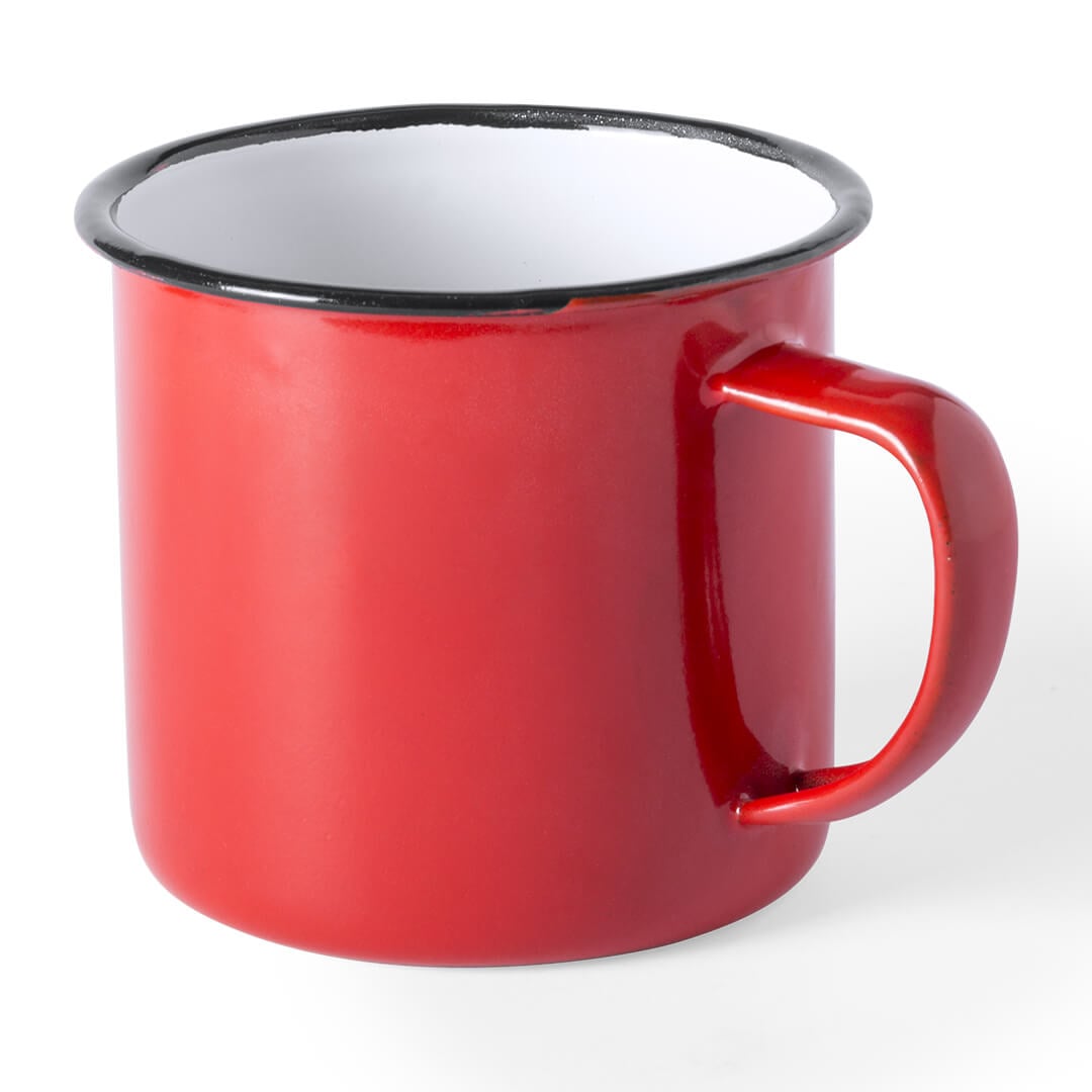 Emaille mok Sonja - 350 ml | Gekleurd | Budget - Vintage design | Tot 4 kleuren bedrukken