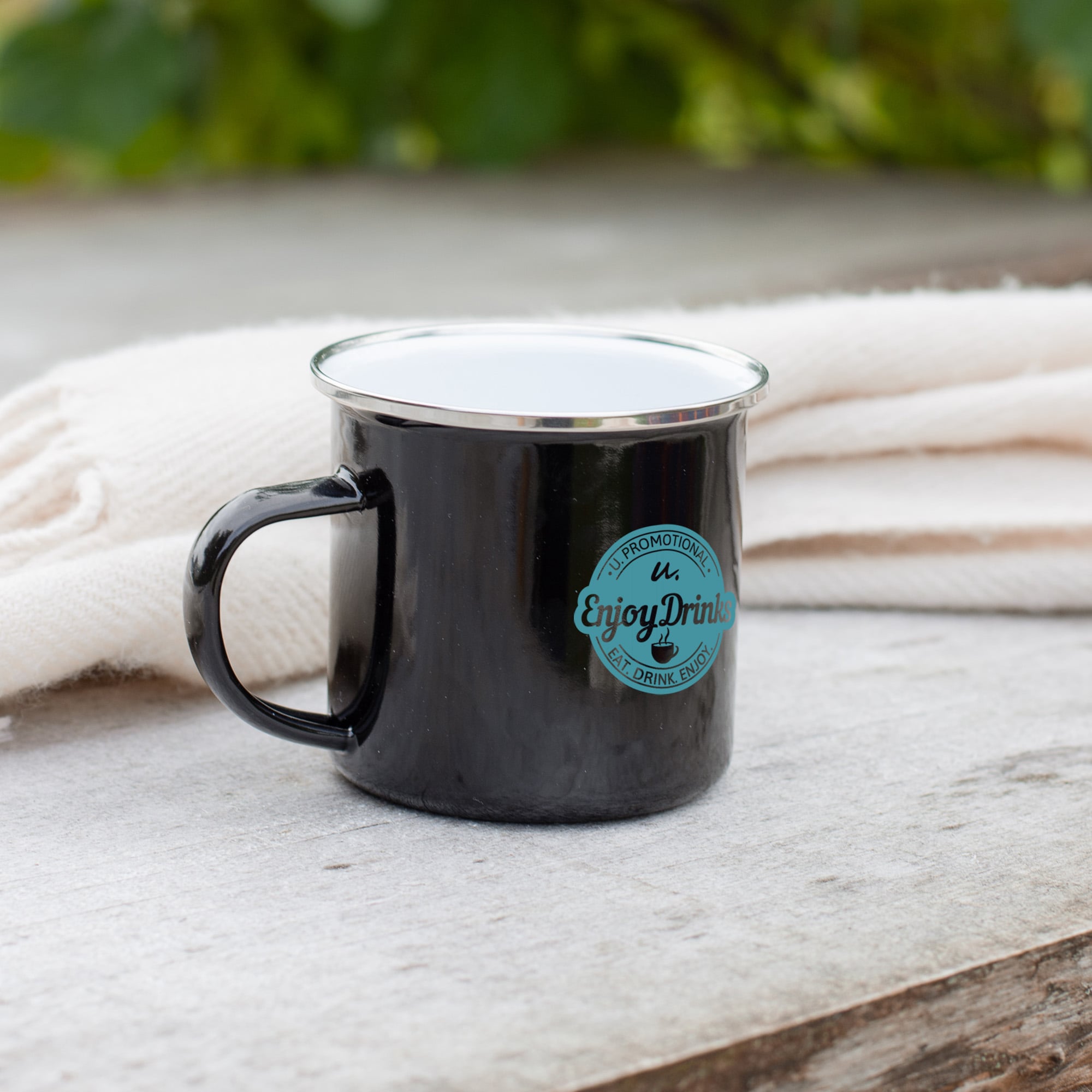 Mug en émail - 350 ml | Métal et émail | Emballé individuellement