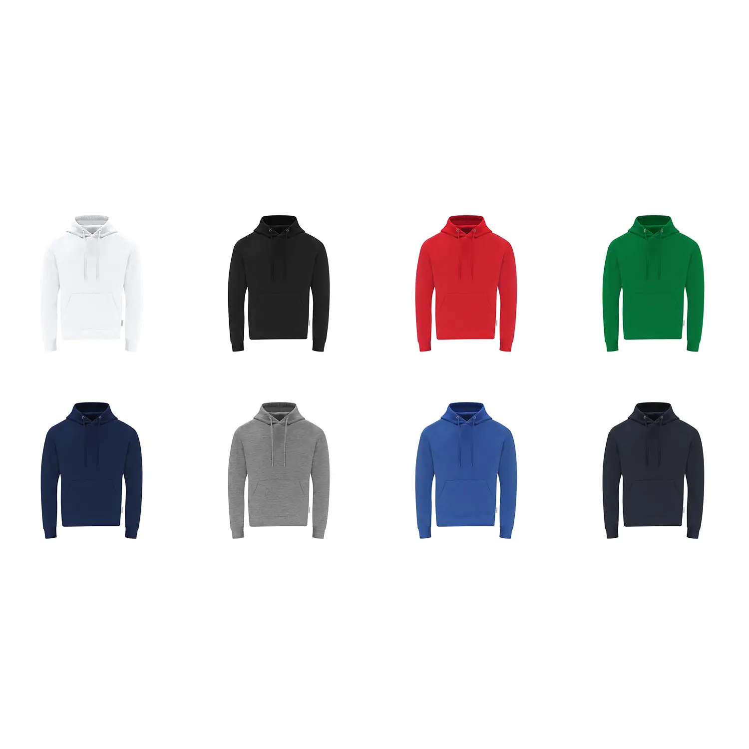 Sweat à capuche unisexe – Coton bio | Polyester recyclé | Molleton 280 g/m² | Étiquette éco