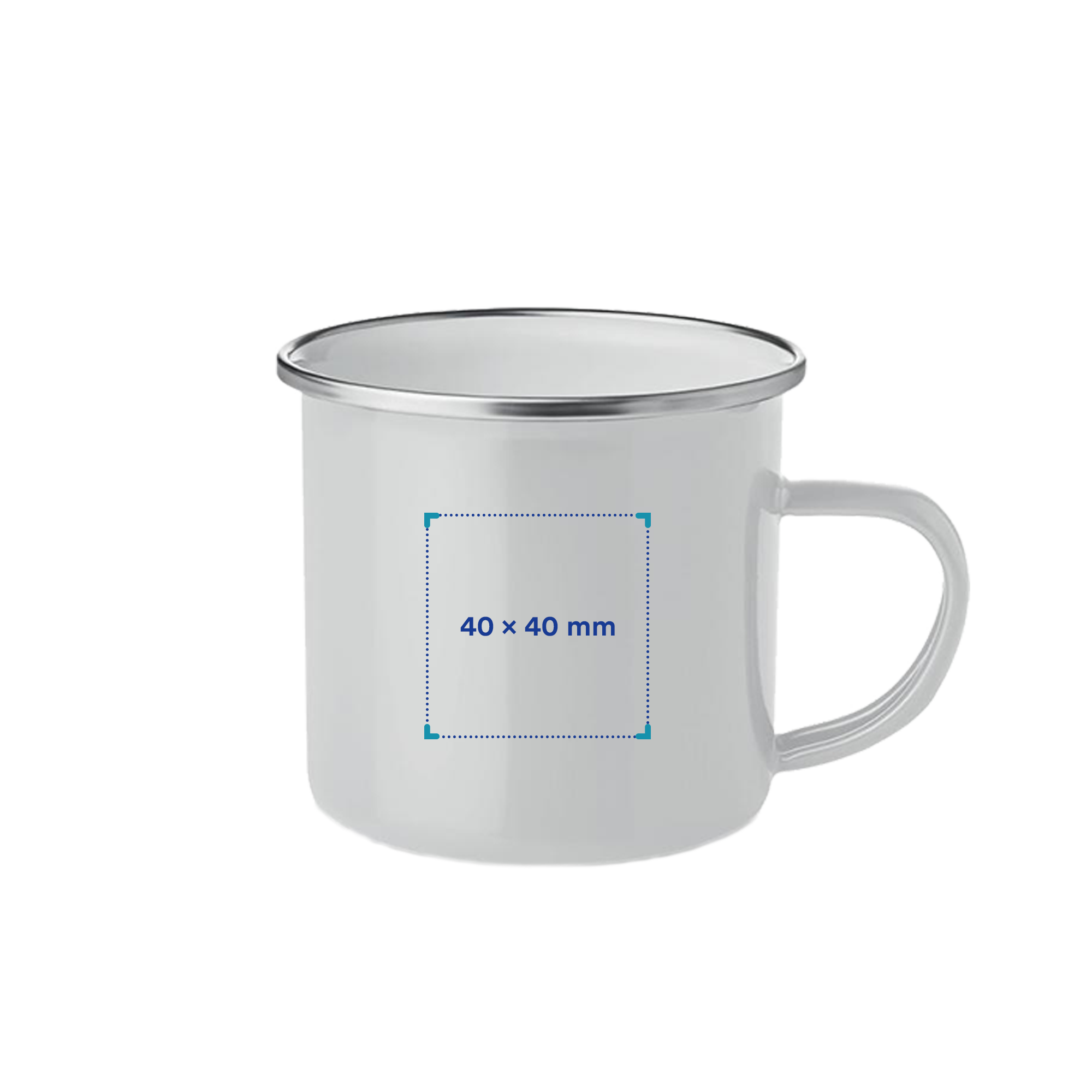 Mug en émail - 350 ml | Métal et émail | Emballé individuellement