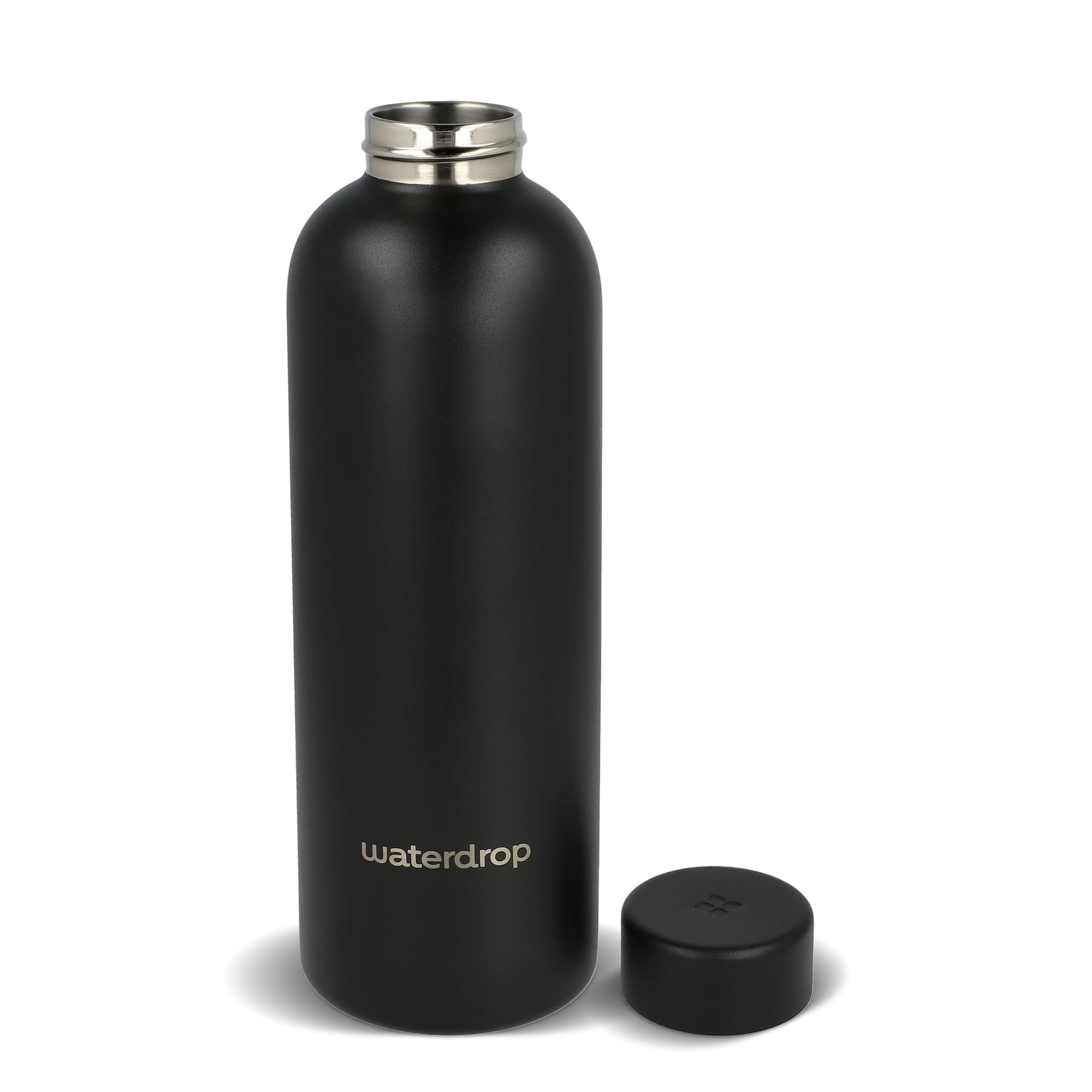 Waterdrop steel Bottiglia termica – 600 ml | Acciaio inox | Tappo acciaio