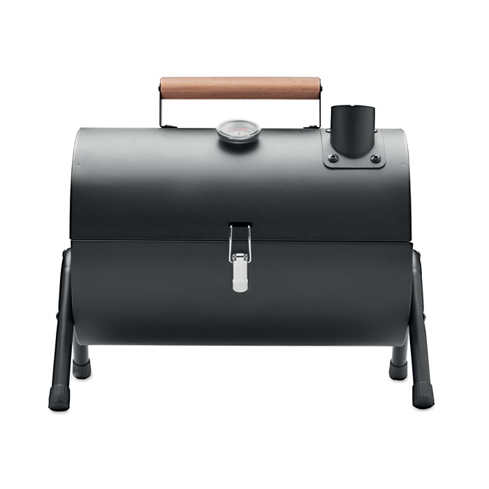 Barbecue portable – Design compact | Structure en fer | Poignée en bois