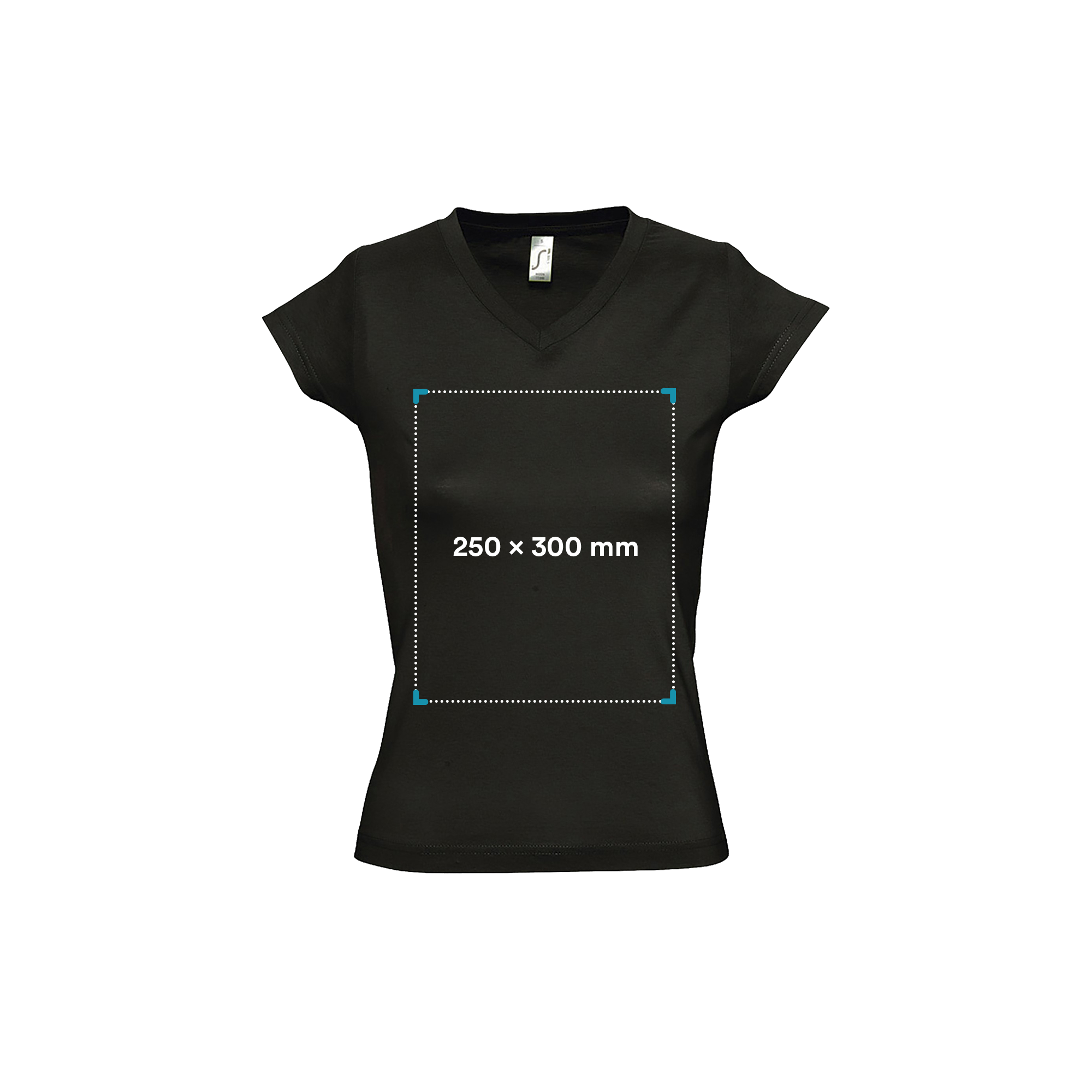 T-shirt Lida - Donna | 150 g/m² cotone | Collo a V