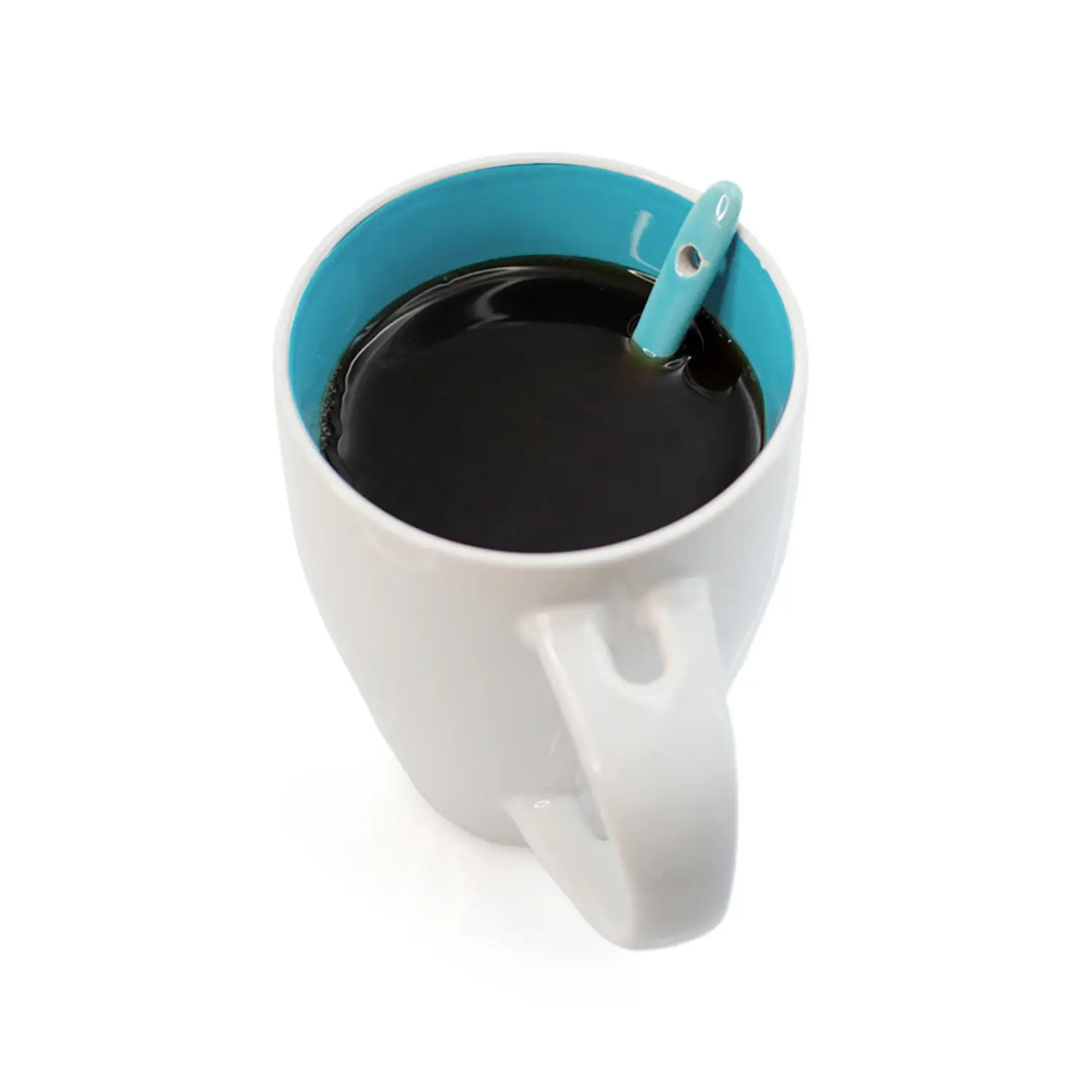 Mug céramique 350 ml – Extérieur coloré | Intérieur blanc | Droit | Classique