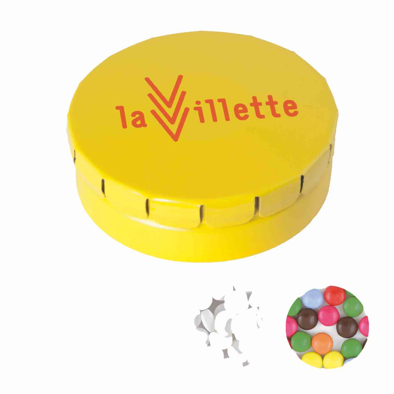 Boîte colorée | 12 grammes | Menthes ou chocolat