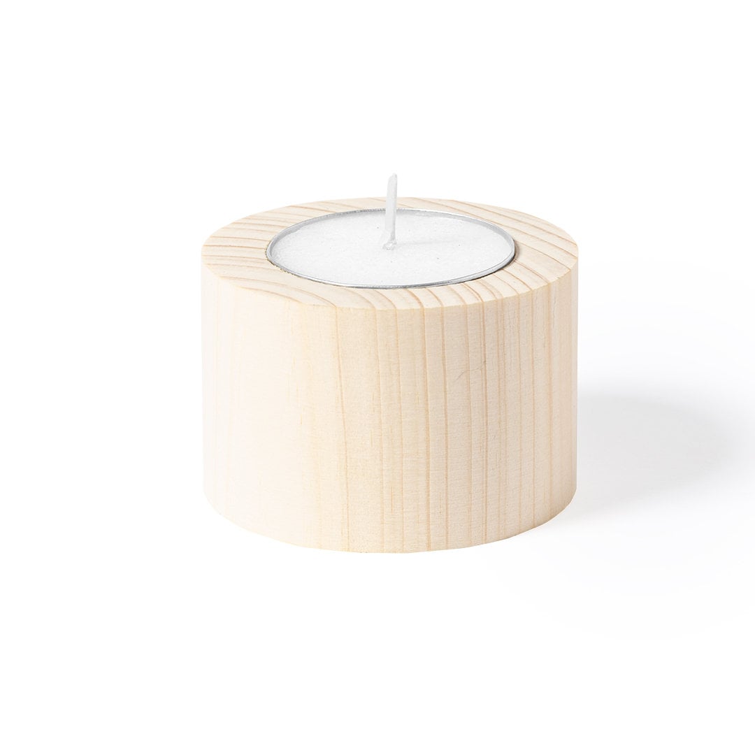 Geurkaars Finn - Vanille | Hout | Bedrukking & Gravure
