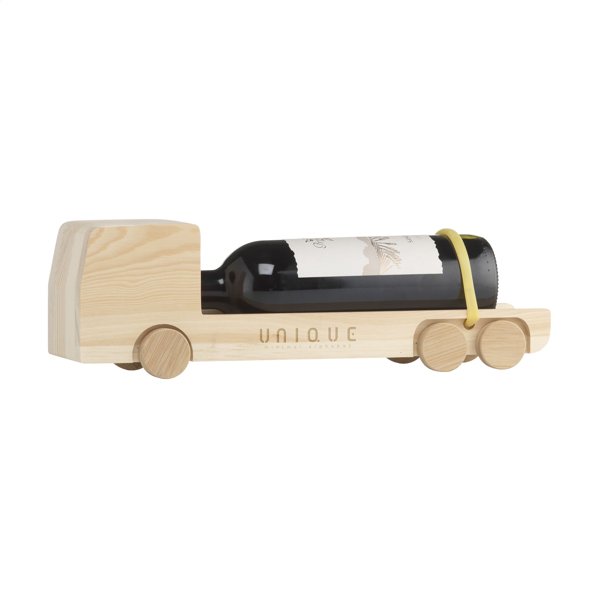 Camion boîte cadeau – Bois FSC | Réutilisable | Pour 1 bouteille | Design ludique
