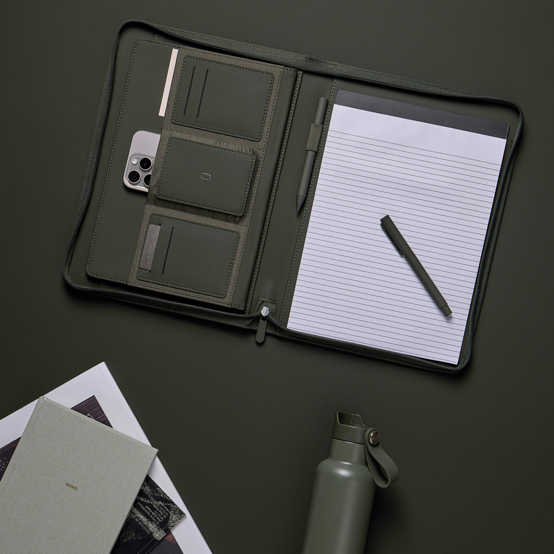 Schrijfmap Olivia – Luxe ontwerp | A4-formaat | Gerecycled materiaal