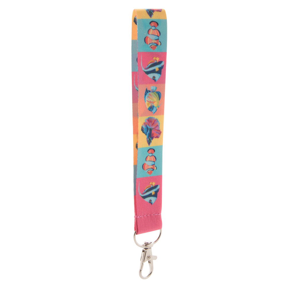 Schlüsselanhänger | Lanyard mit Karabinerhaken | All-Over-Druck | Vollfarbdruck