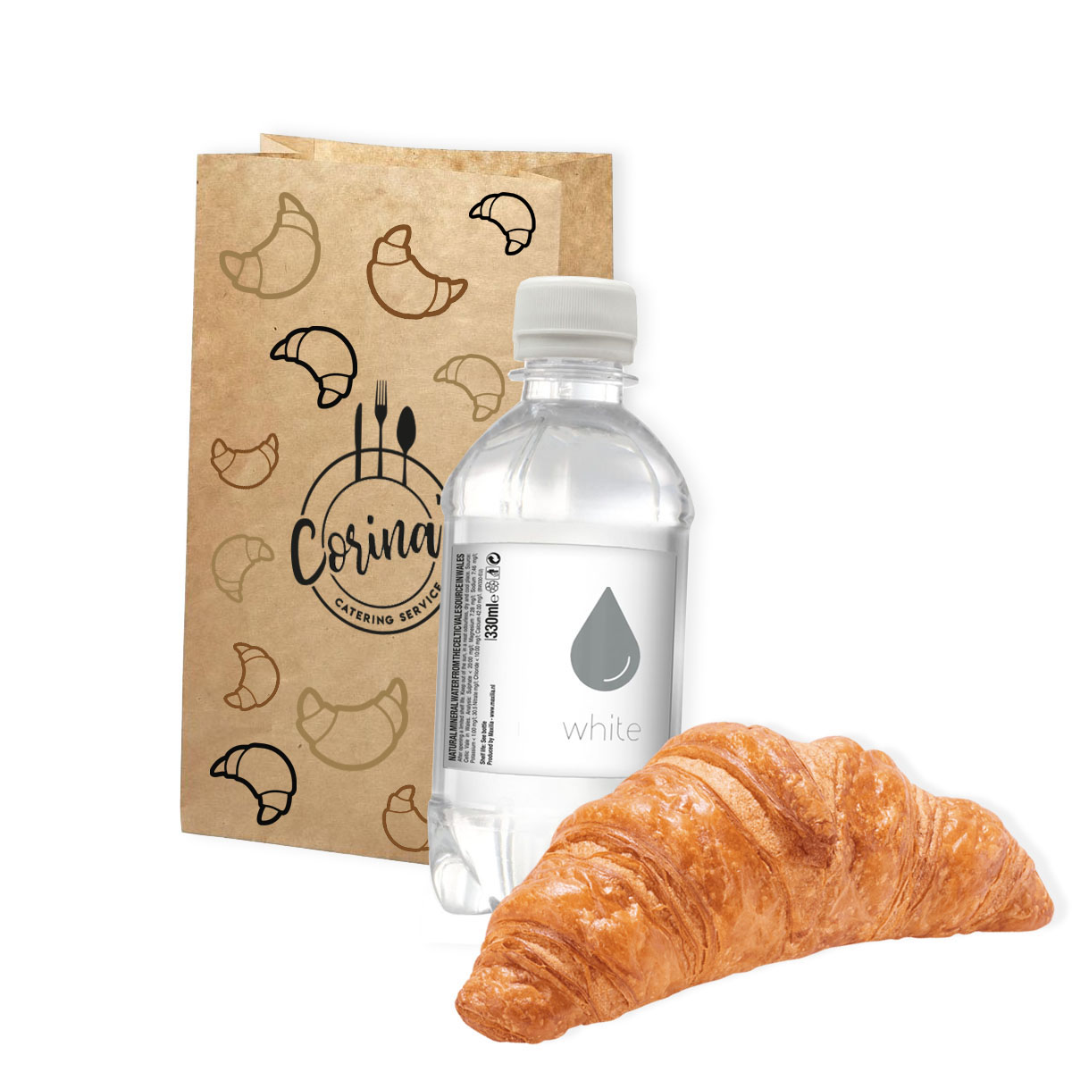 Borsa da forno - Media | Carta kraft | 12x5x25cm | Stampa a 1-3 colori | Ampia circolazione