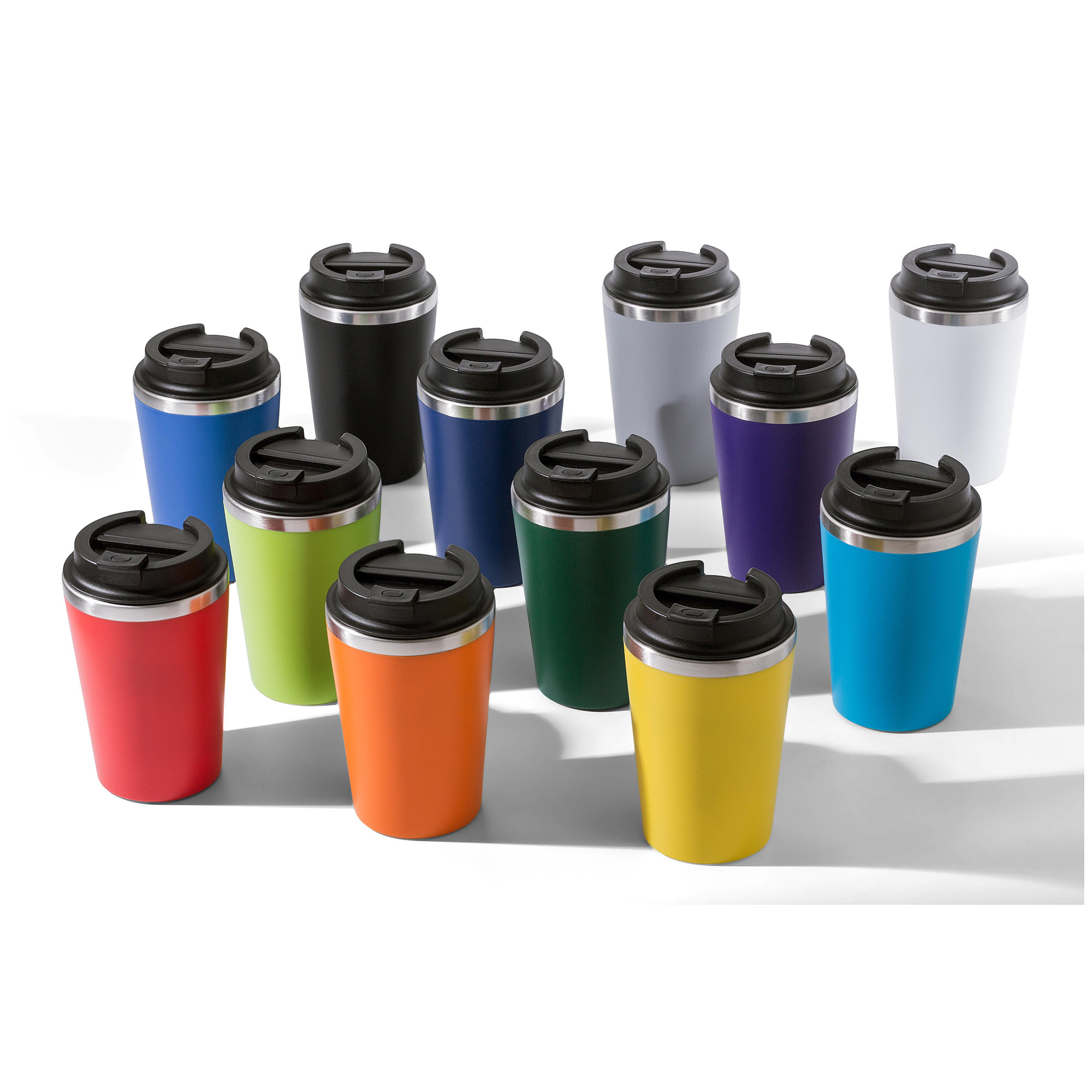 Gobelet de Voyage | Inox et PP | 350 ml | Plusieurs Couleurs