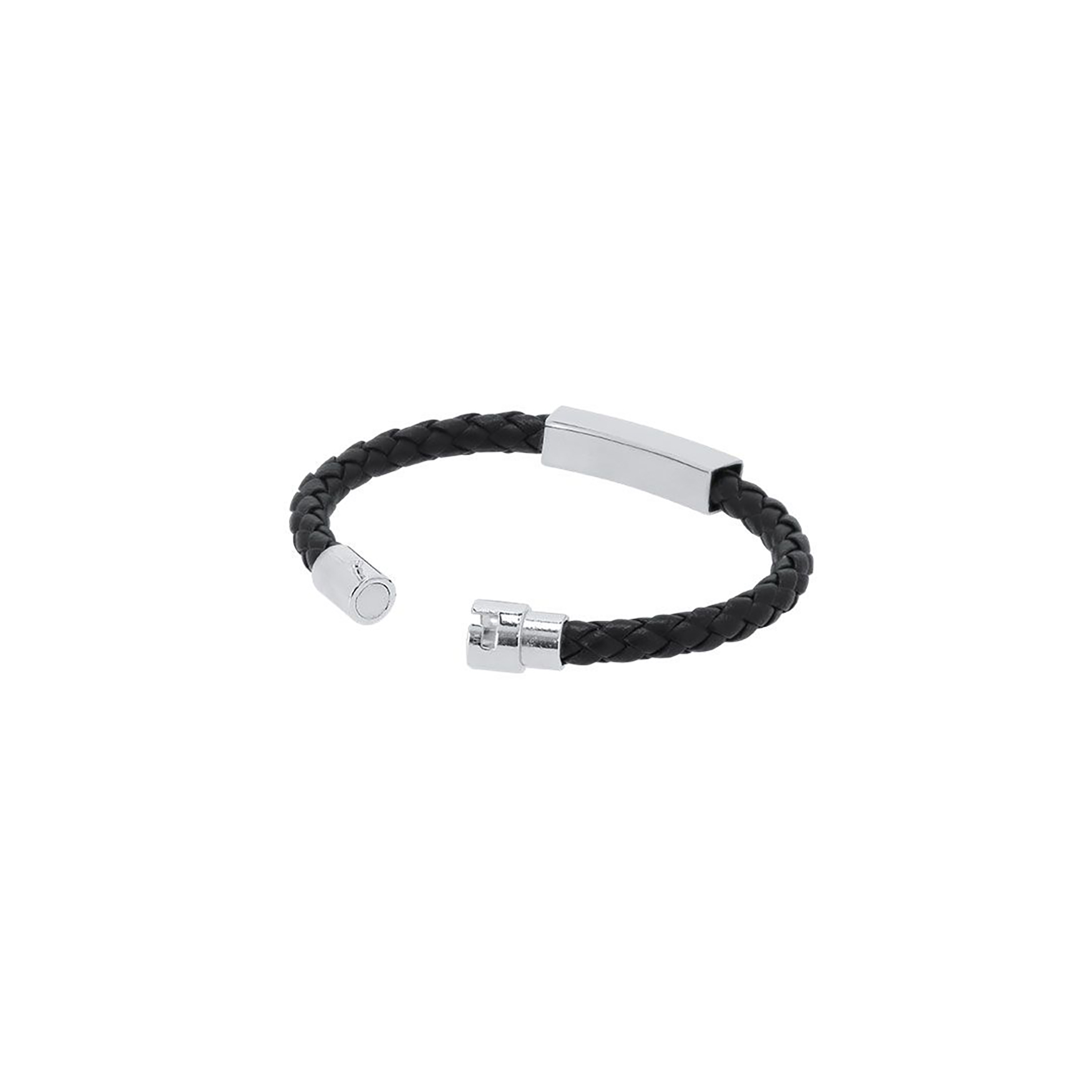 Bracelet - Similicuir | Plaque acier | Fermeture magnétique