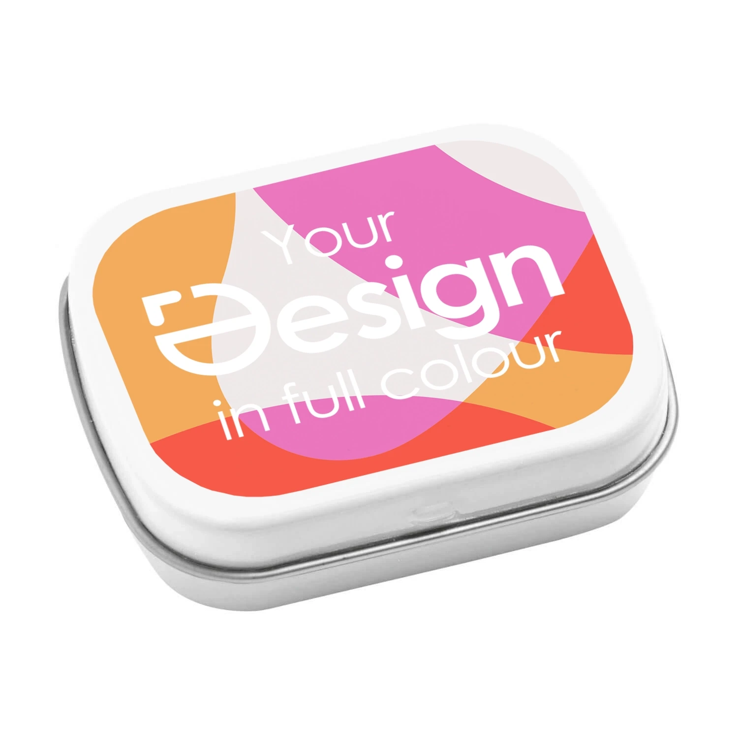 Pfefferminzdose TinBox | 35 gr | Silber | Vollfarbdruck